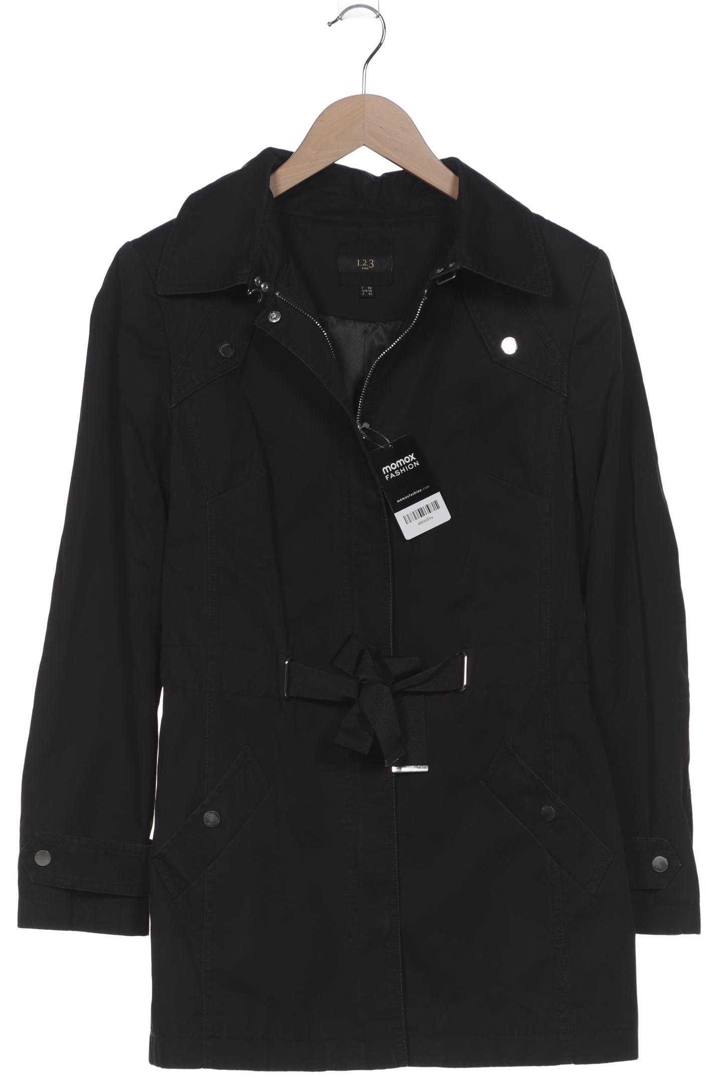 

1 2 3 Paris Damen Mantel, schwarz, Gr. 38