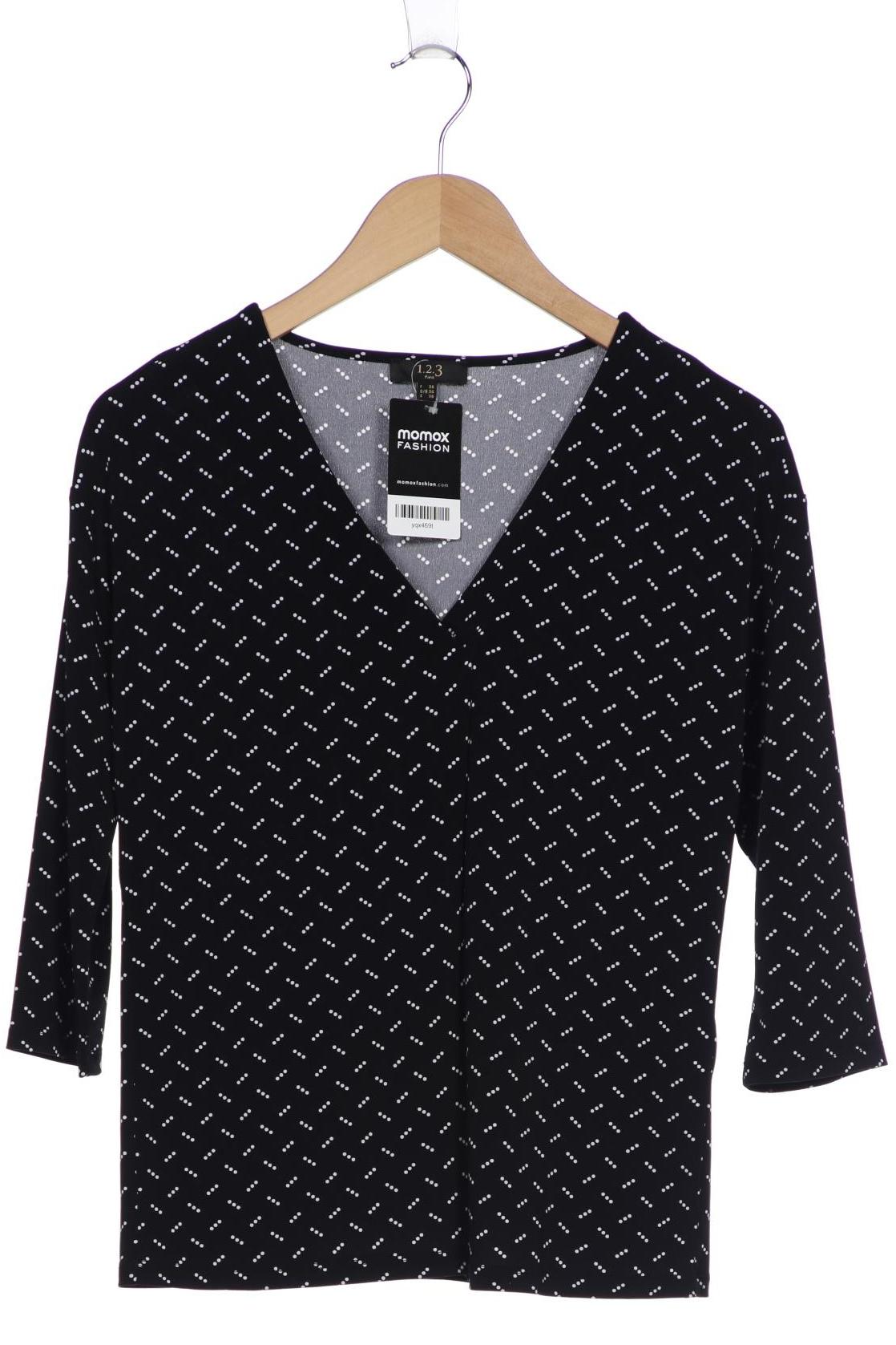 

1 2 3 Paris Damen Bluse, schwarz, Gr. 34