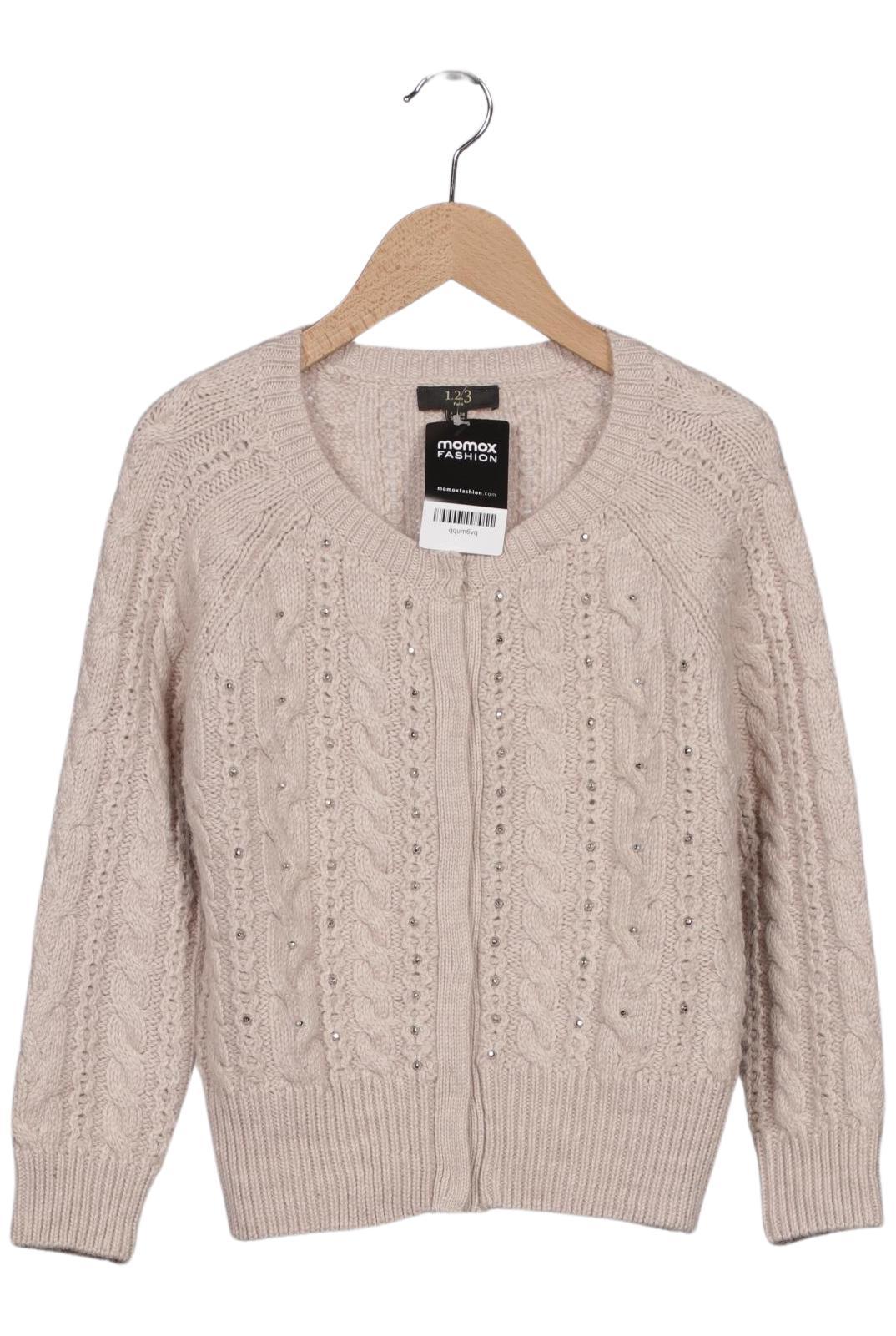 

1 2 3 Paris Damen Strickjacke, beige, Gr. 38