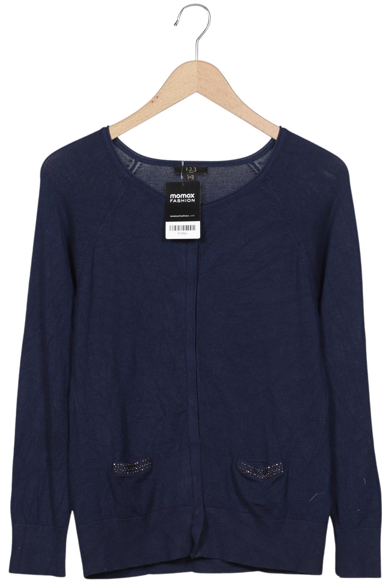 

1 2 3 Paris Damen Strickjacke, marineblau, Gr. 40