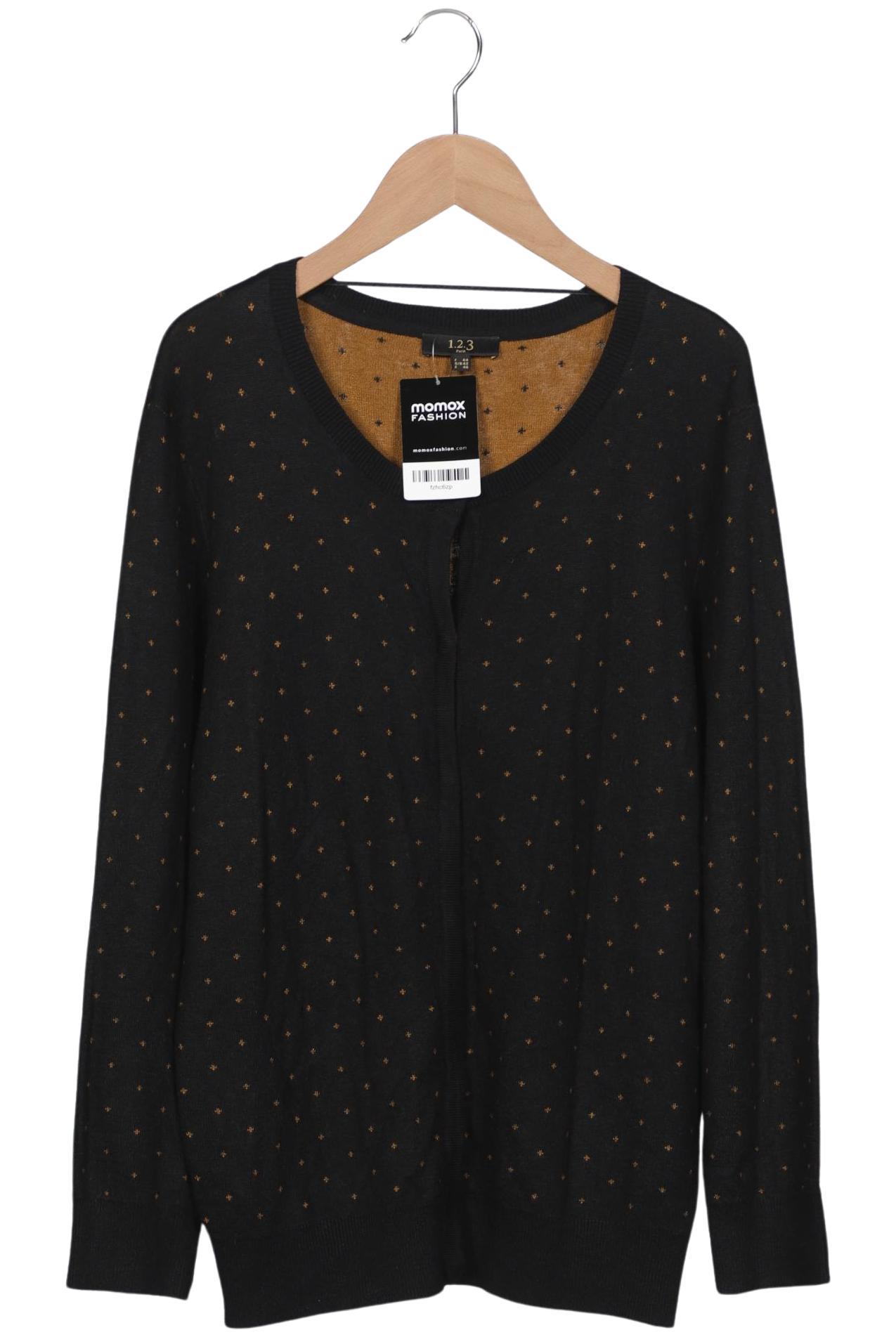 

1 2 3 Paris Damen Strickjacke, schwarz, Gr. 42