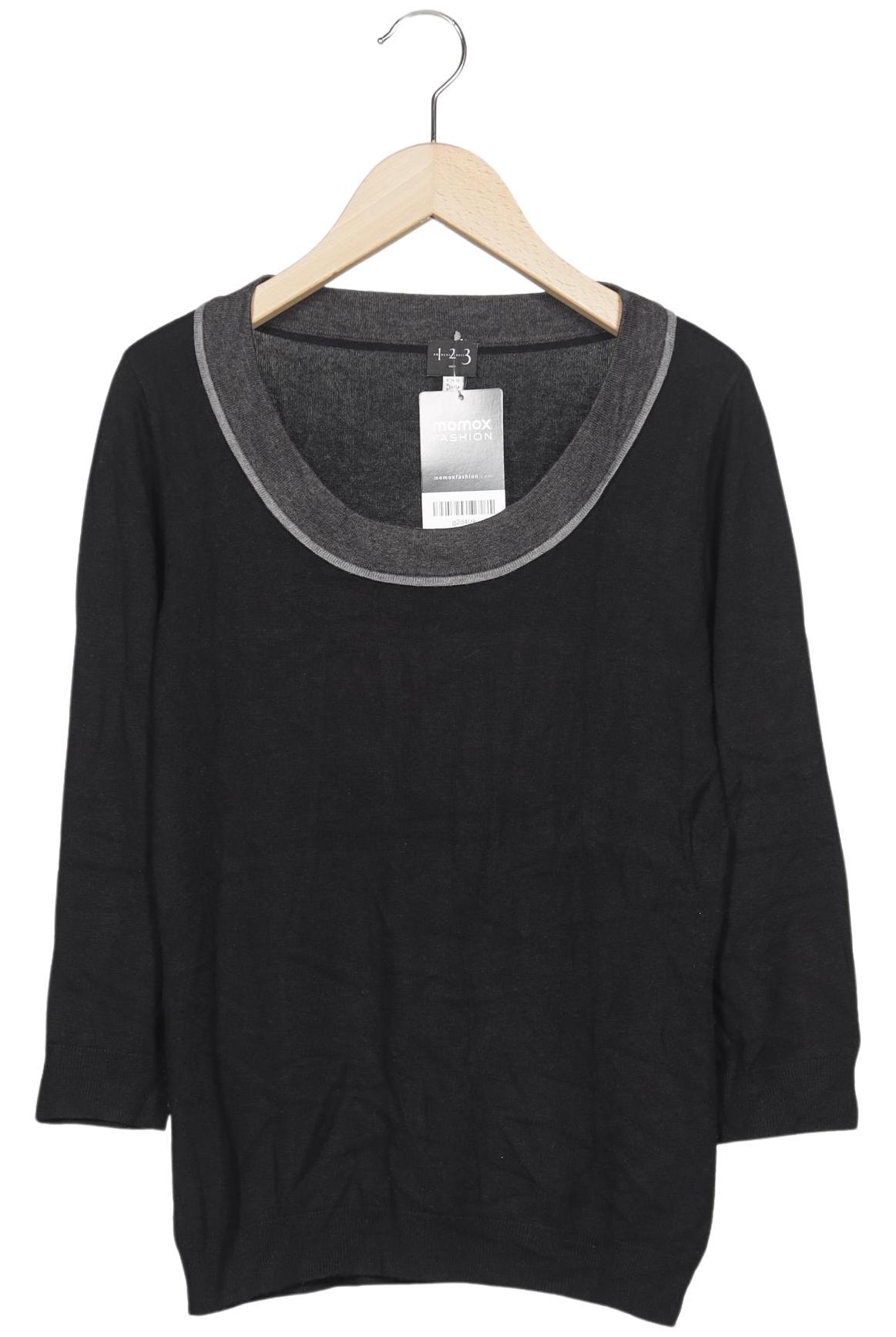 

1 2 3 Paris Damen Pullover, schwarz, Gr. 32