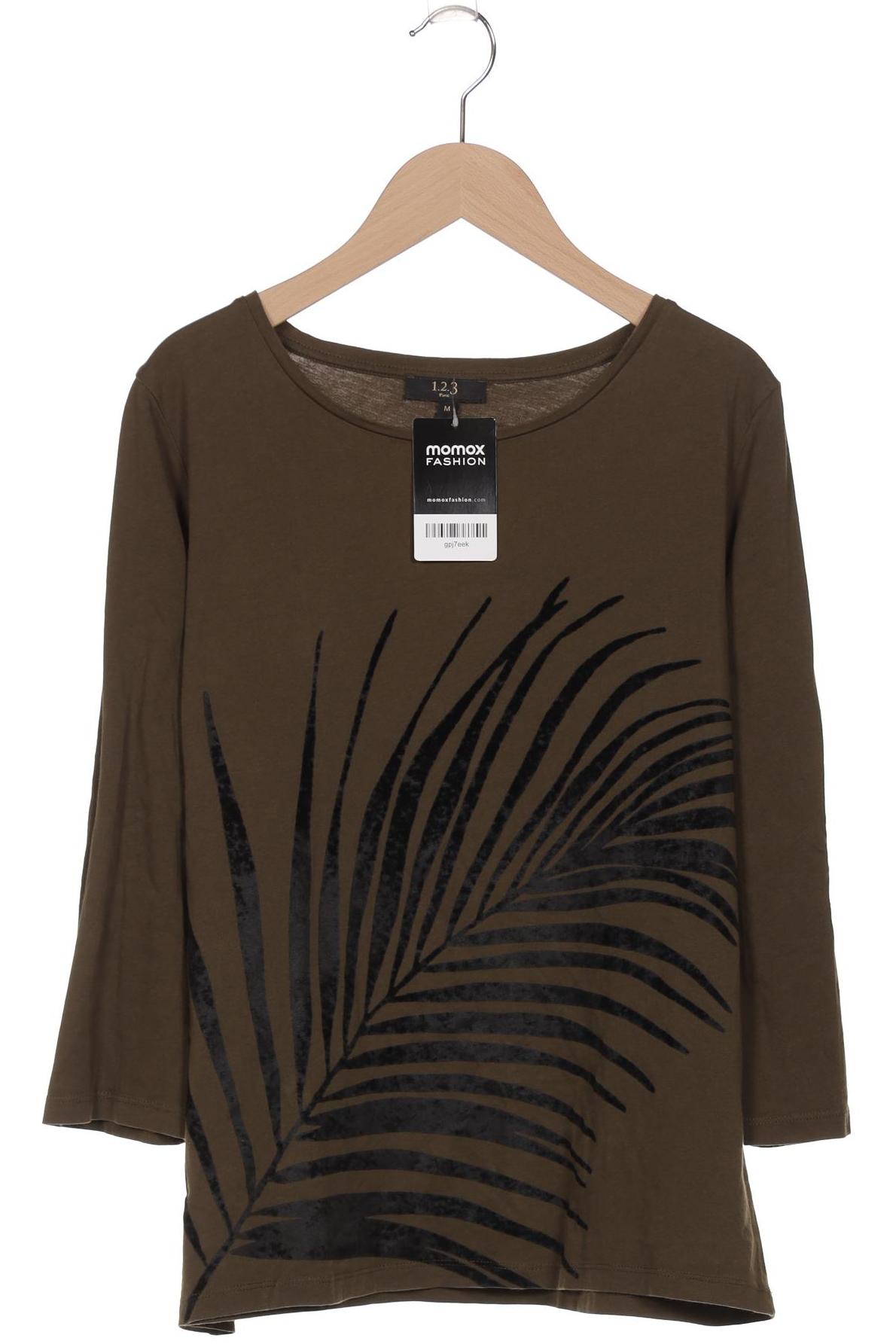 

1 2 3 Paris Damen Langarmshirt, grün, Gr. 38