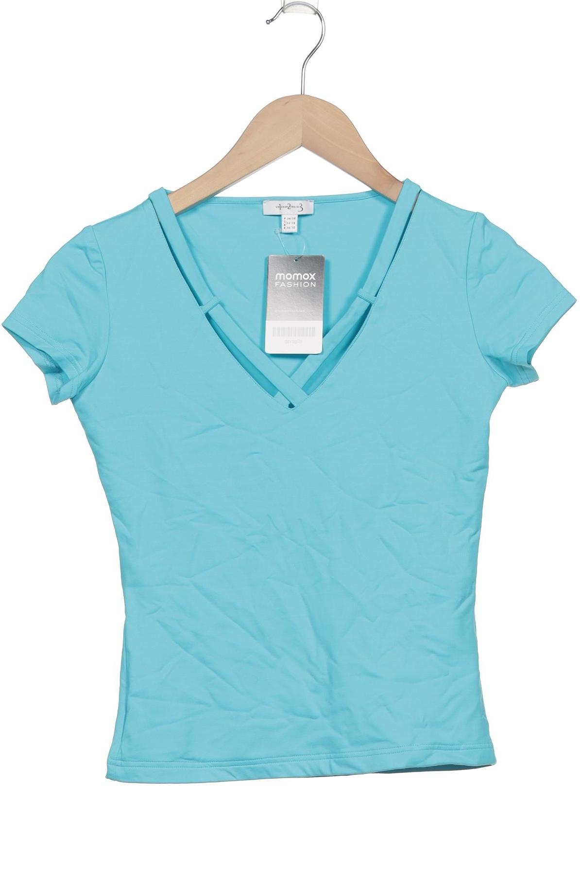 

1 2 3 Paris Damen T-Shirt, hellblau, Gr. 32