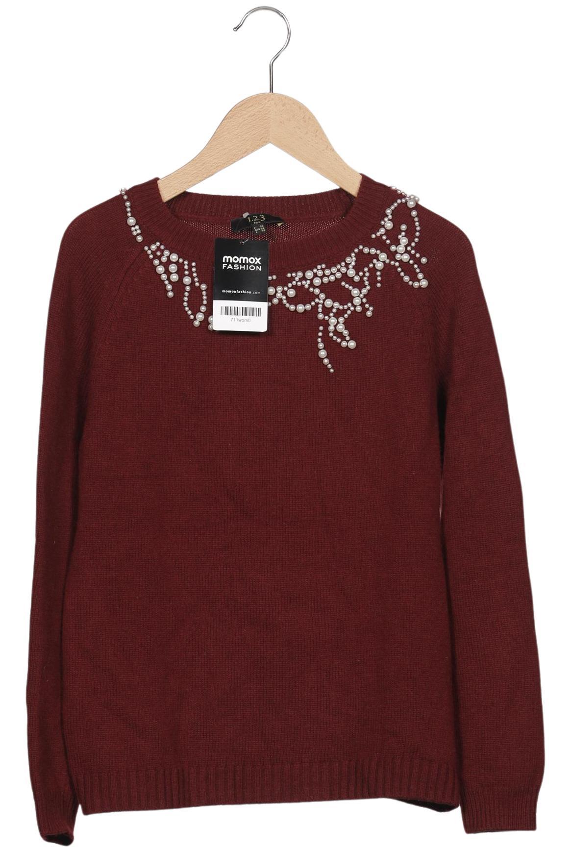 

1 2 3 Paris Damen Pullover, bordeaux, Gr. 34