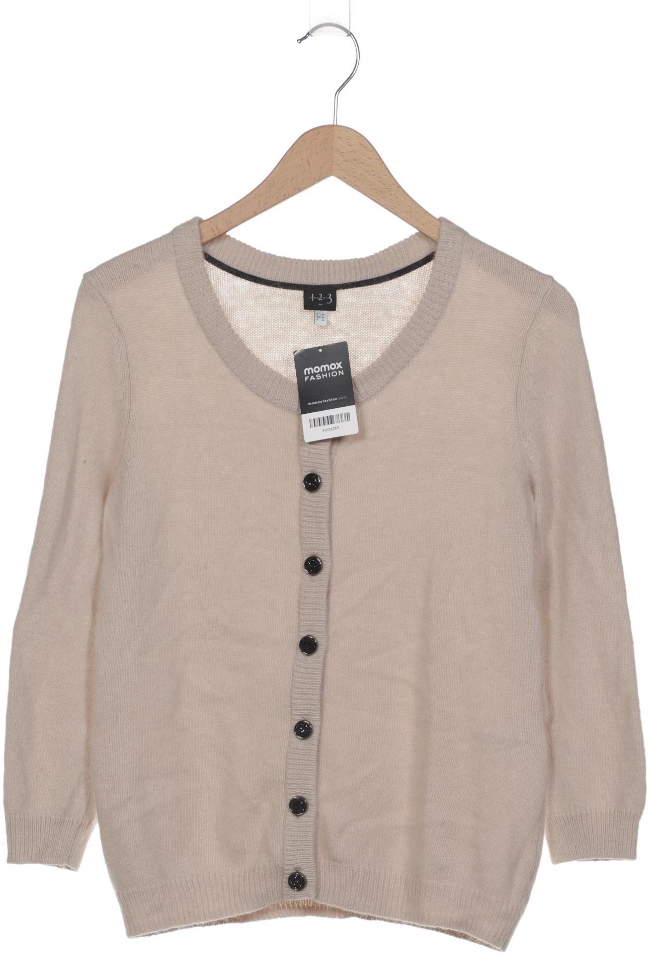 

1 2 3 Paris Damen Strickjacke, beige, Gr. 40