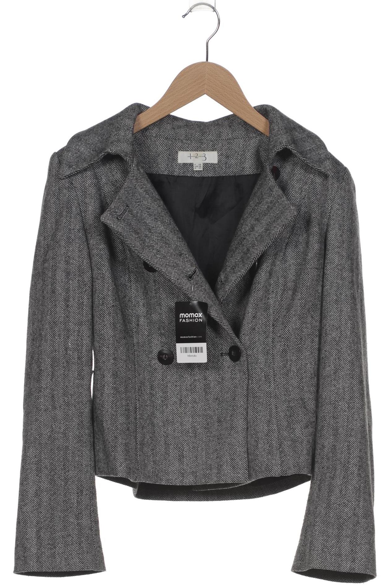 

1 2 3 Paris Damen Jacke, grau, Gr. 36