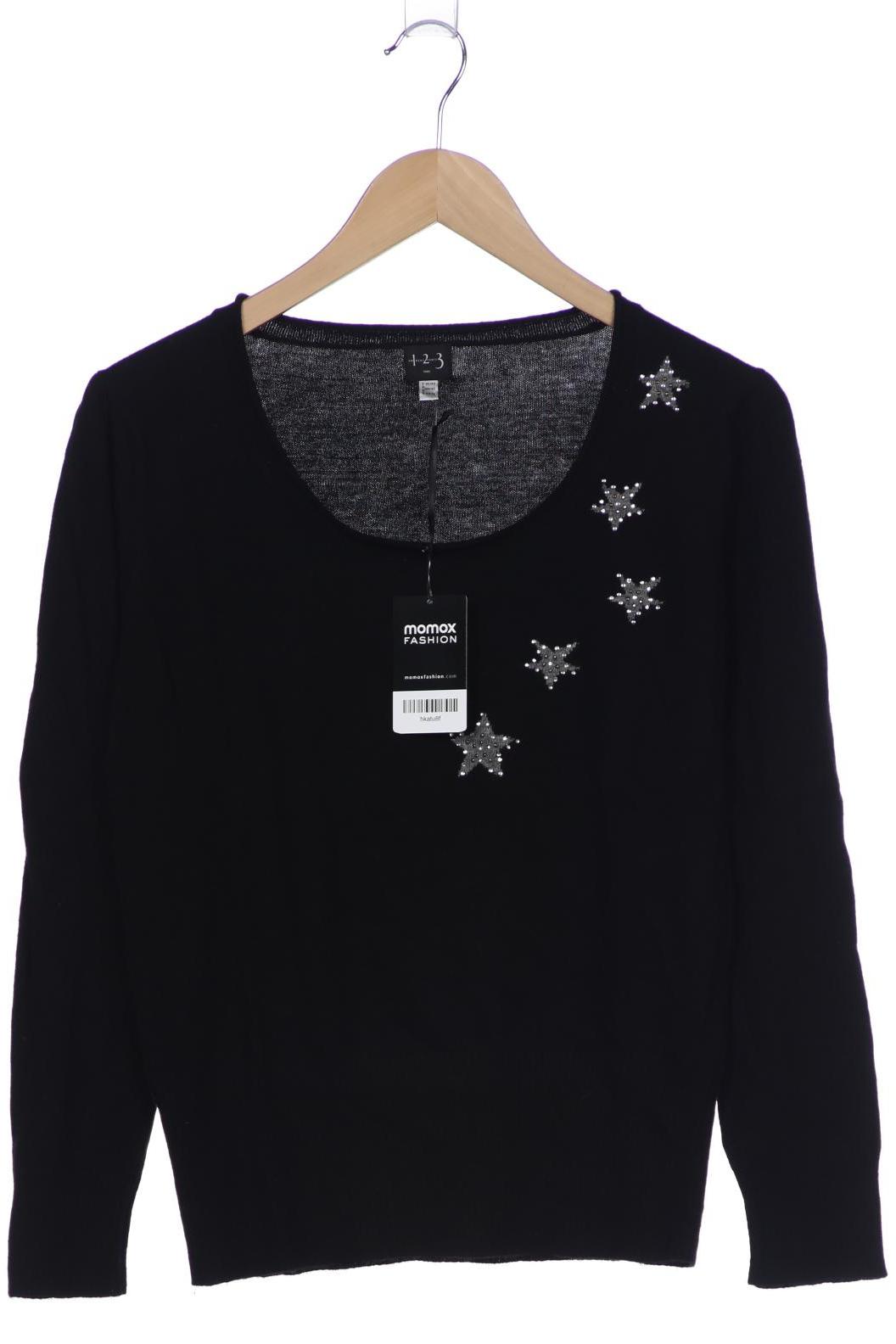

1 2 3 Paris Damen Pullover, schwarz, Gr. 40