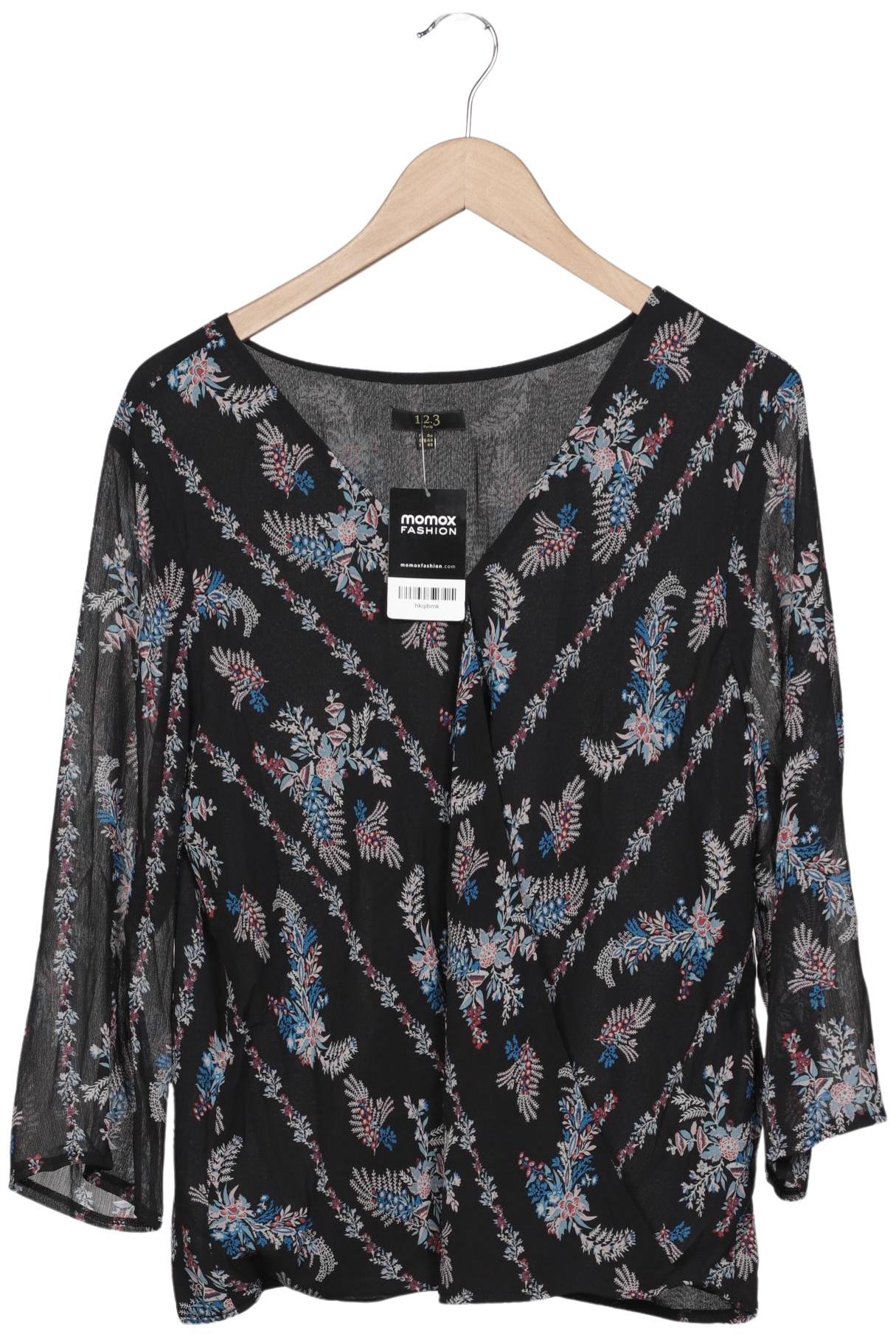 

1 2 3 Paris Damen Bluse, schwarz, Gr. 44