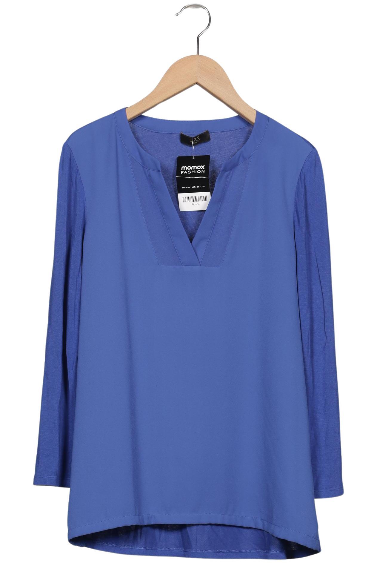 

1 2 3 Paris Damen Langarmshirt, blau, Gr. 38