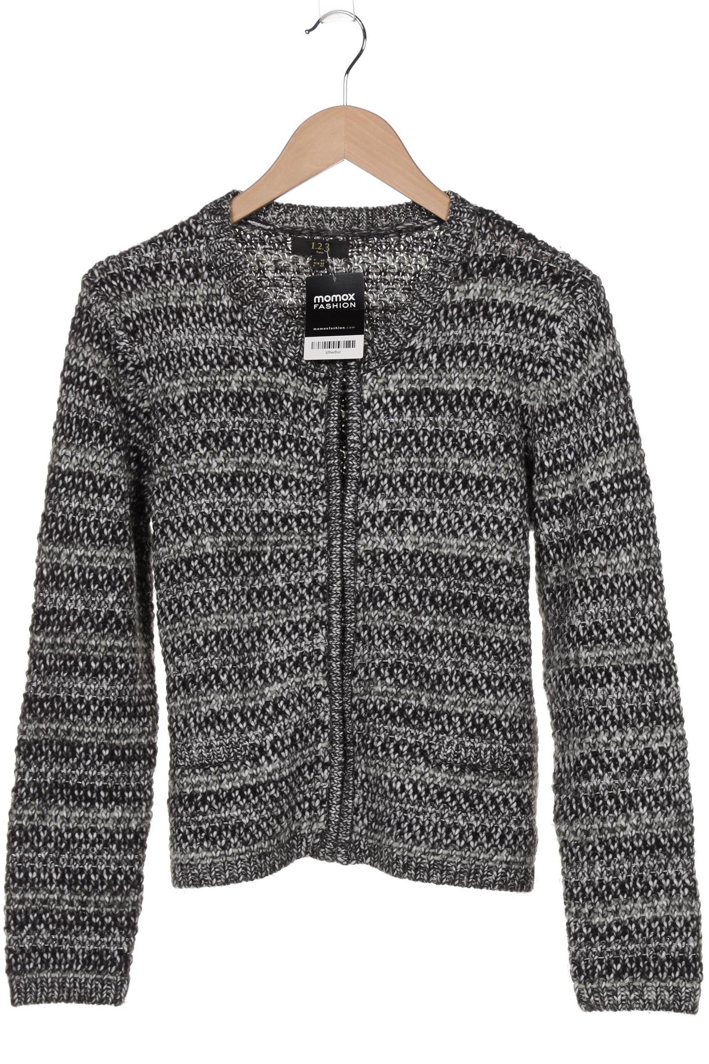 

1 2 3 Paris Damen Strickjacke, schwarz, Gr. 38