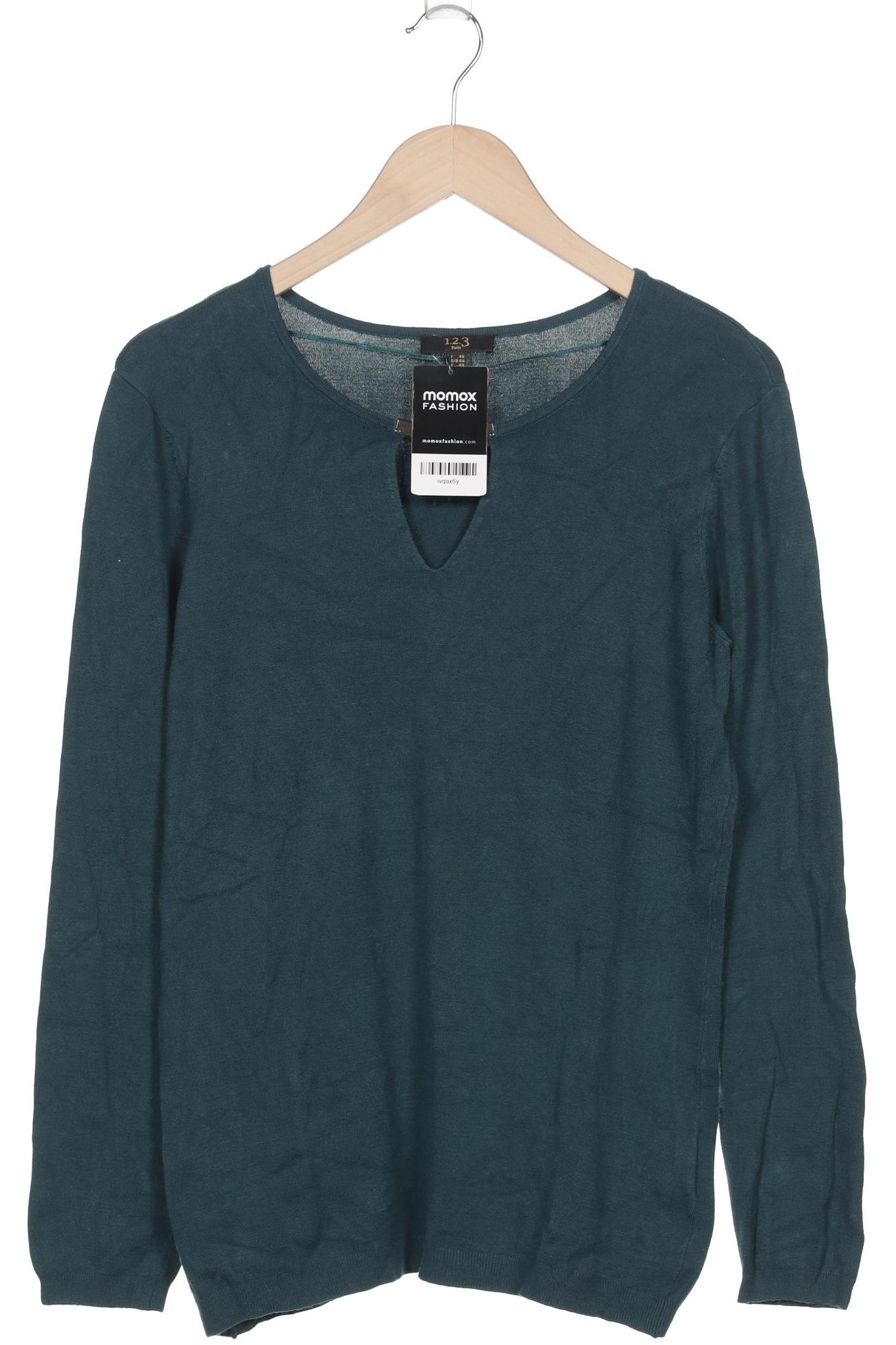 

1 2 3 Paris Damen Pullover, türkis, Gr. 44