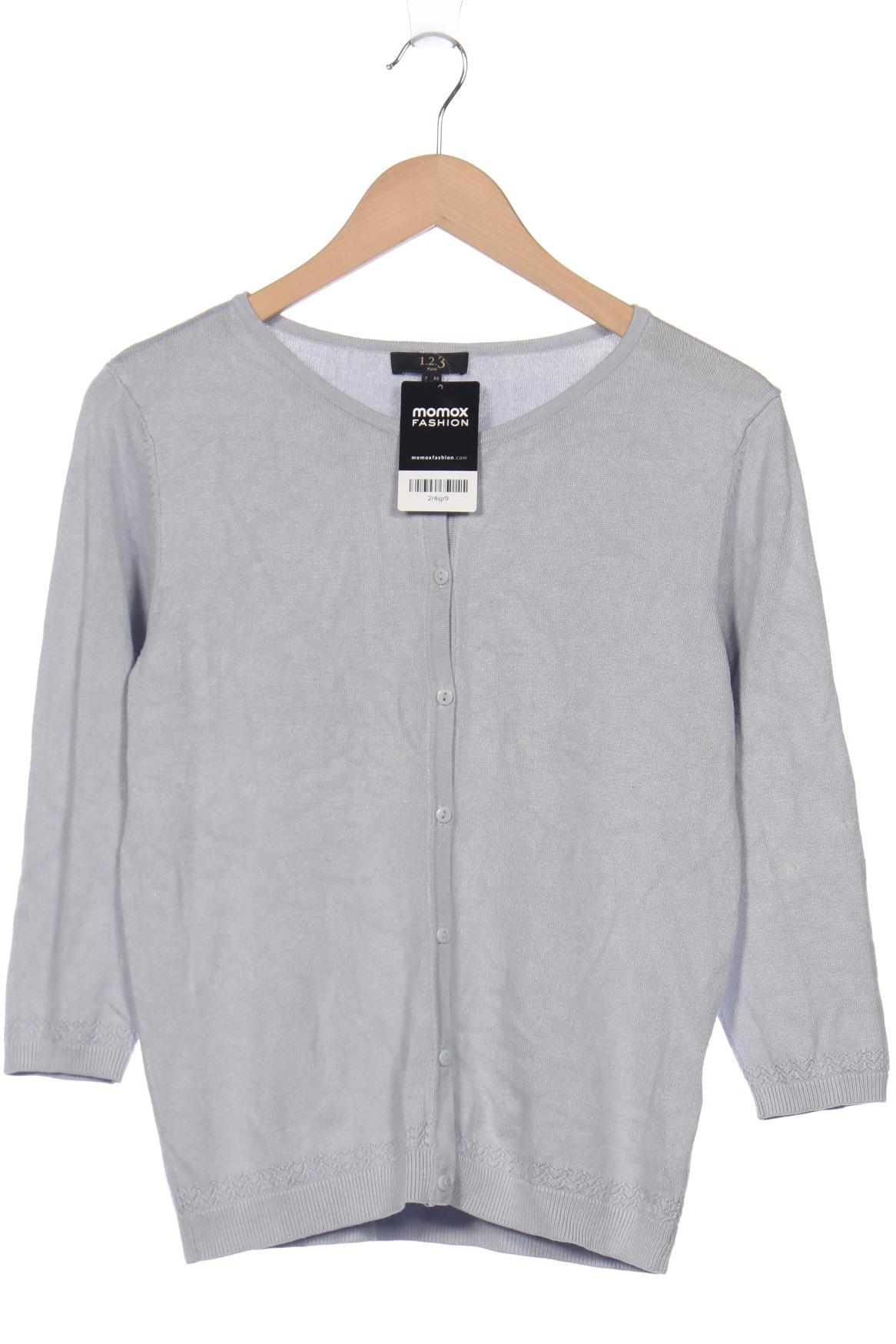 

1 2 3 Paris Damen Strickjacke, hellblau, Gr. 38