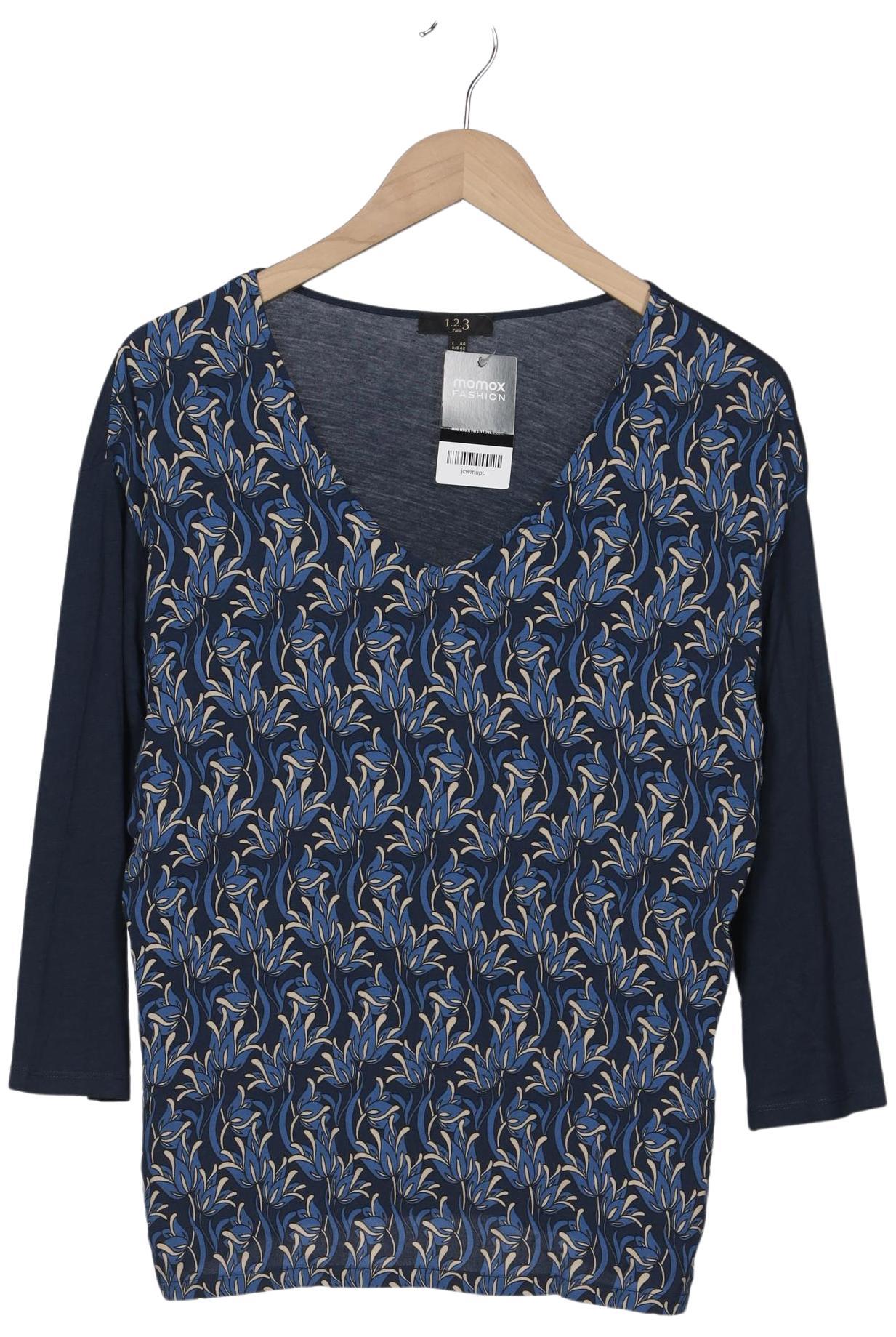 

1 2 3 Paris Damen Langarmshirt, marineblau, Gr. 42