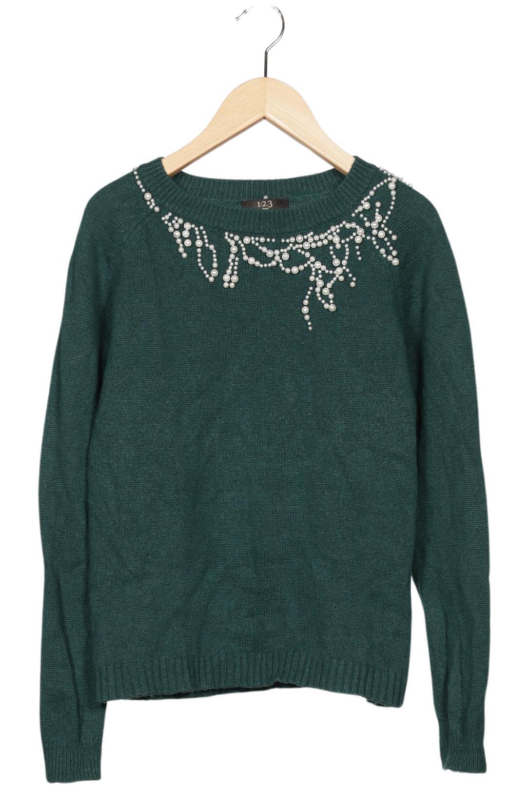 

1 2 3 Paris Damen Pullover, grün, Gr. 36