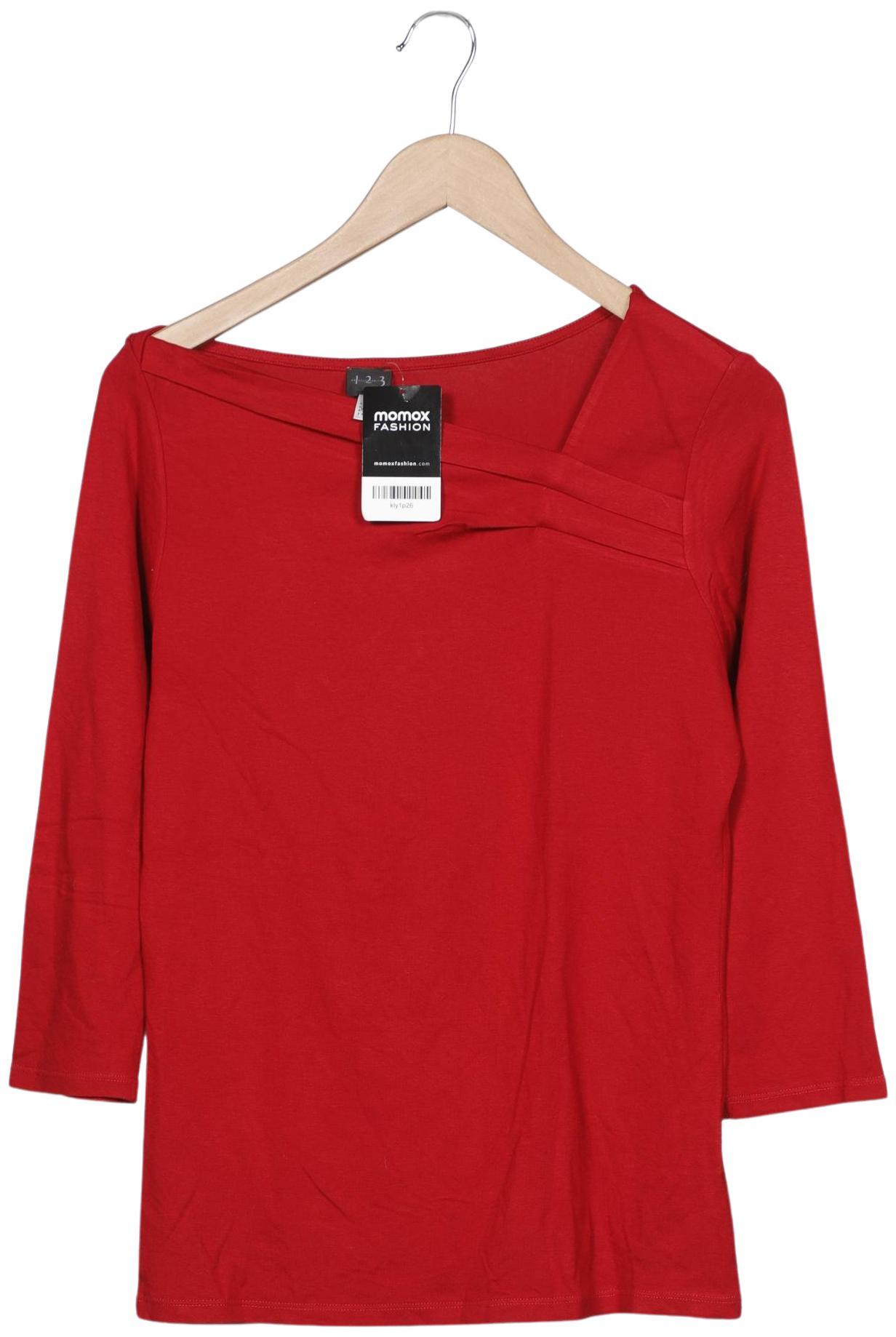 

1 2 3 Paris Damen Langarmshirt, rot, Gr. 40