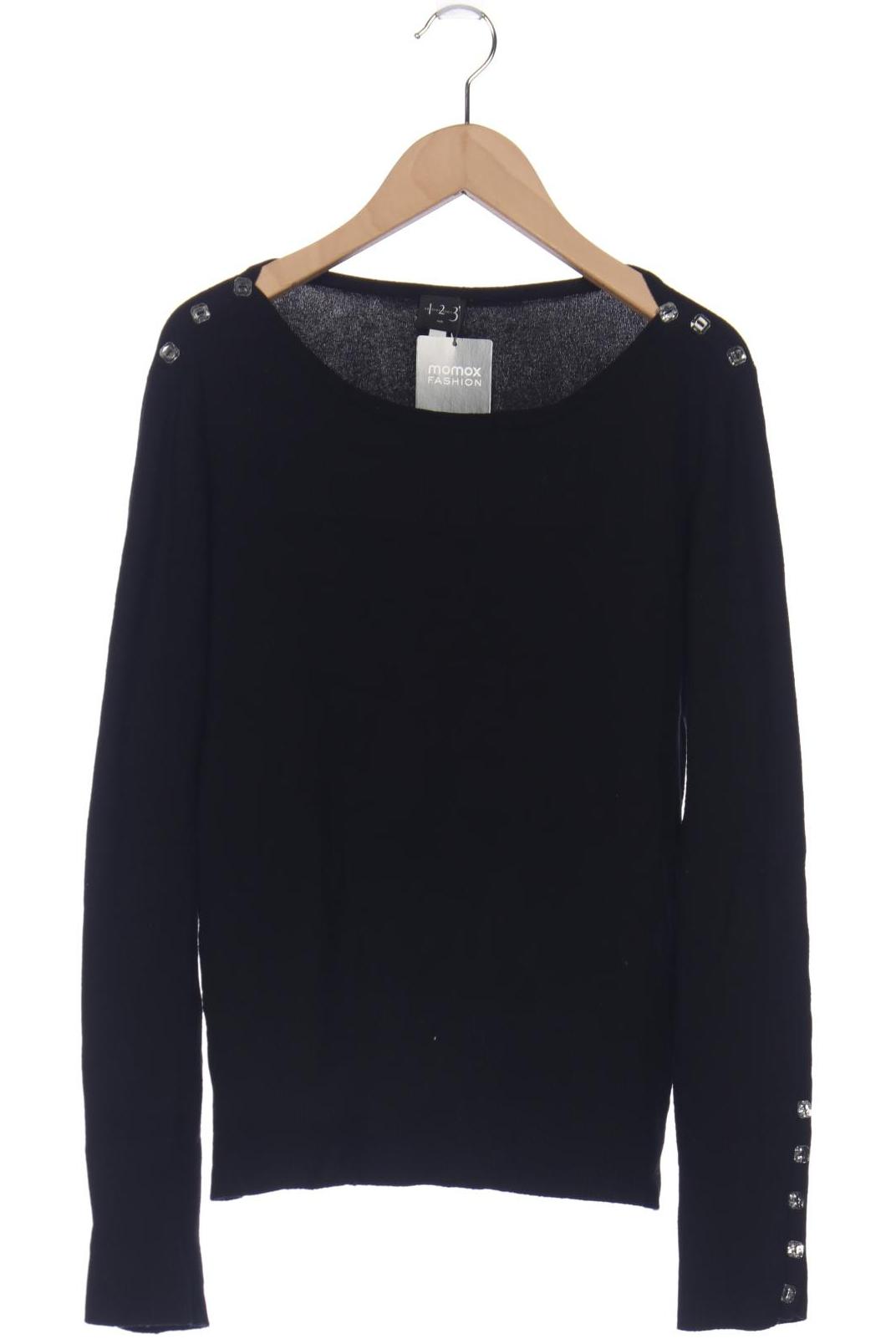 

1 2 3 Paris Damen Pullover, schwarz, Gr. 40