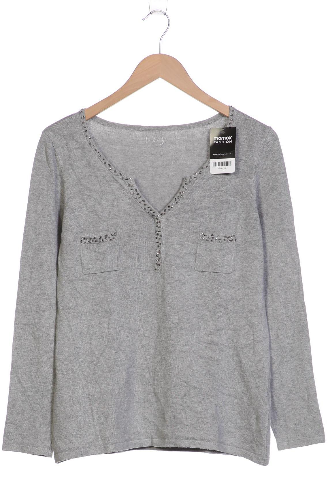 

1 2 3 Paris Damen Pullover, grau, Gr. 42