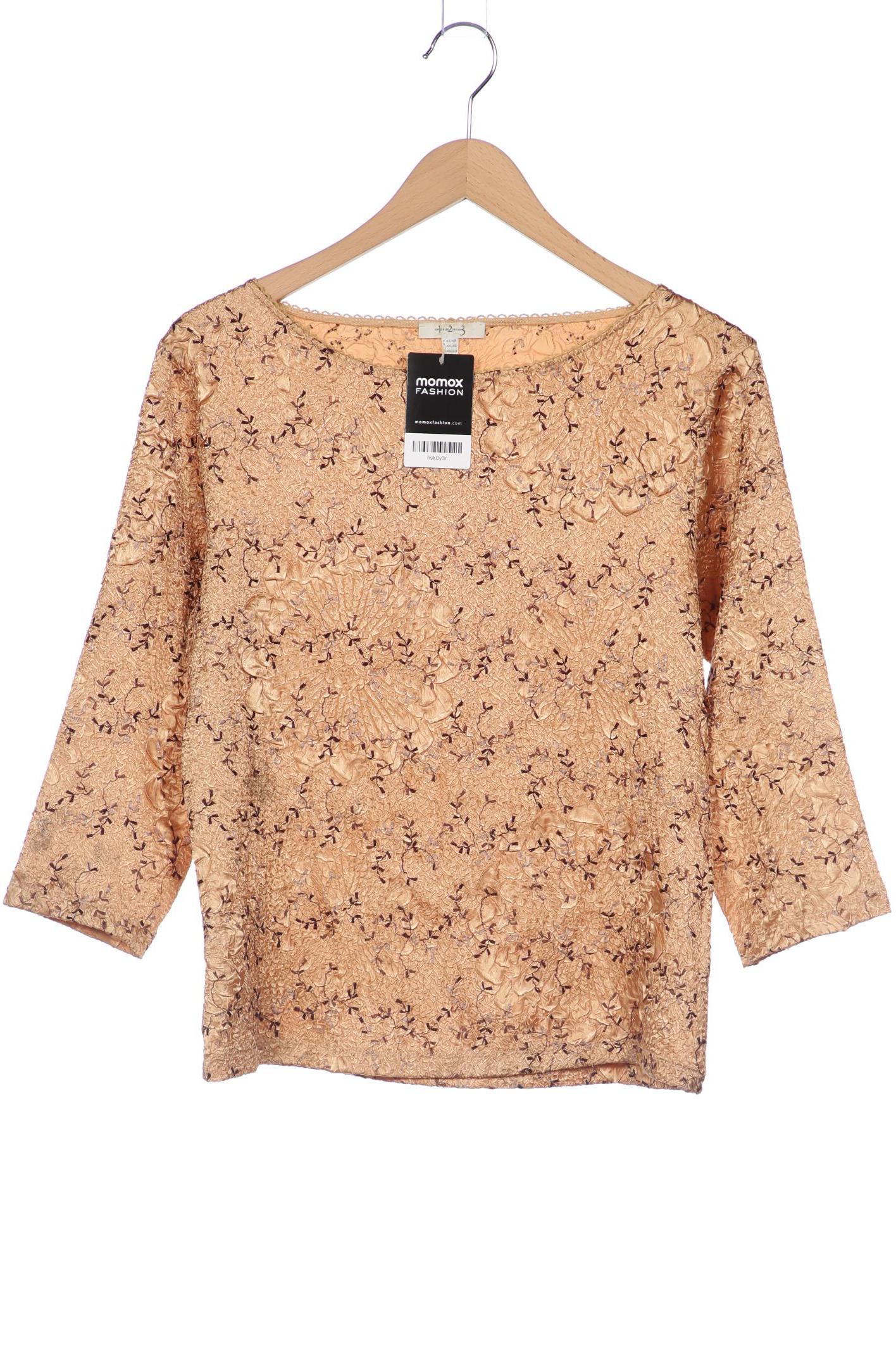 

1 2 3 Paris Damen Langarmshirt, beige, Gr. 44