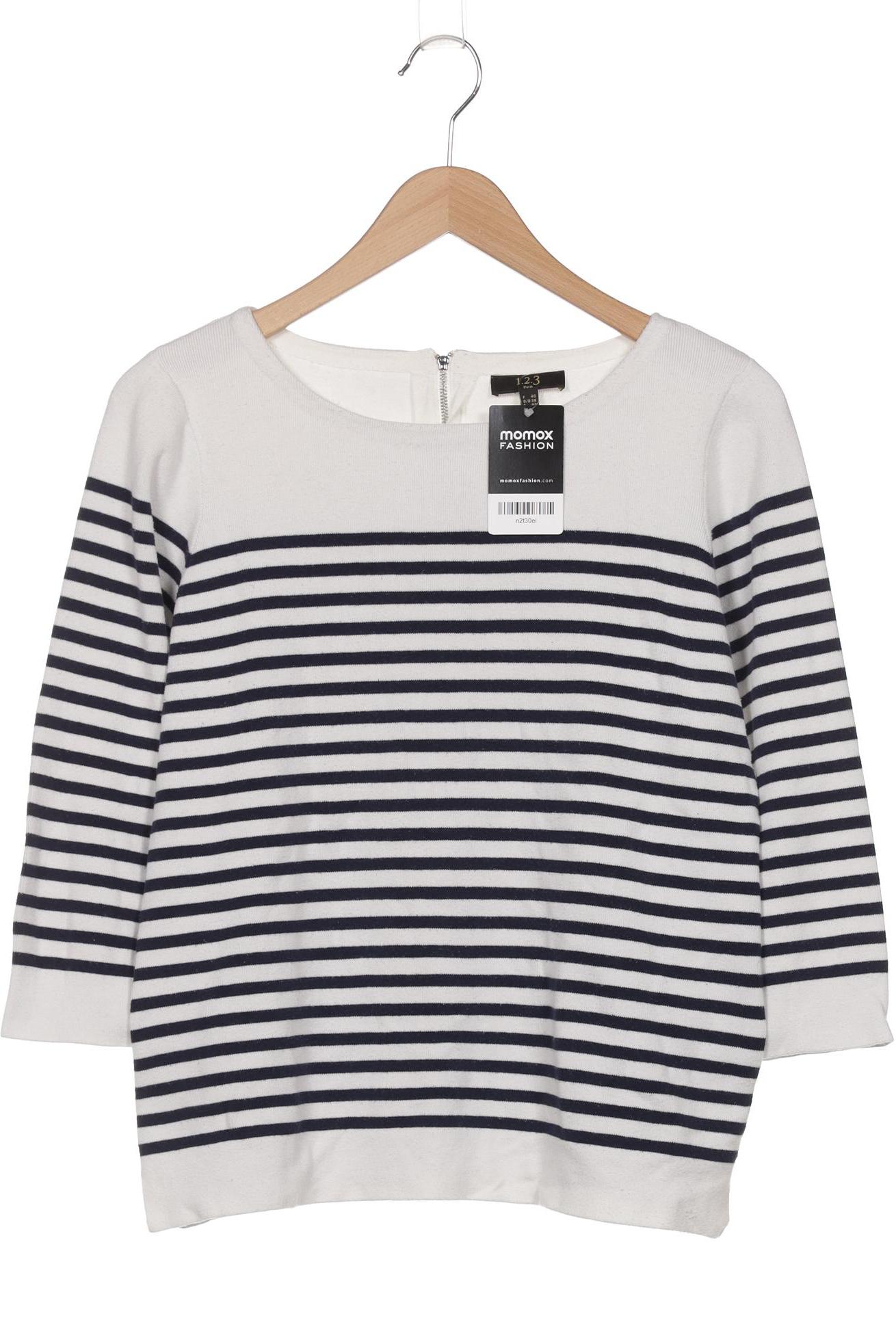 

1 2 3 Paris Damen Pullover, weiß, Gr. 38