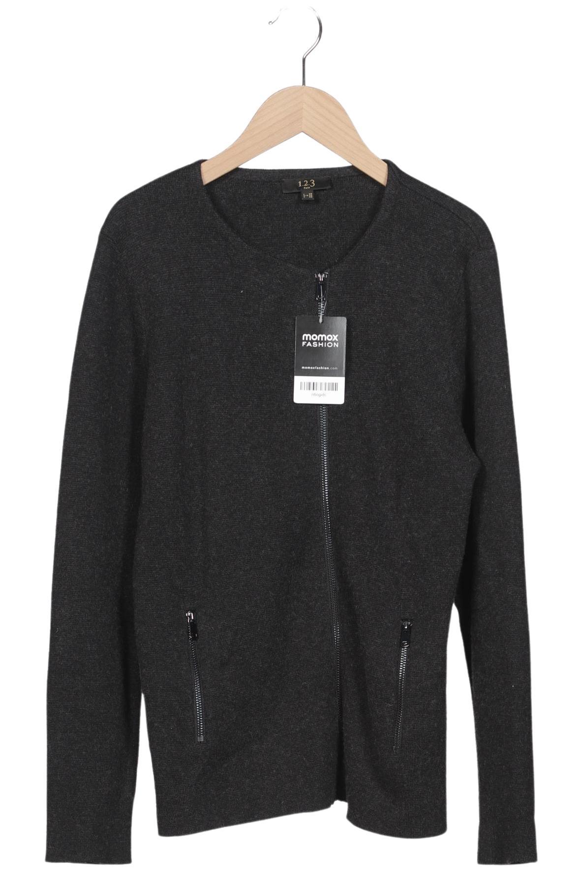 

1 2 3 Paris Damen Strickjacke, grau, Gr. 36