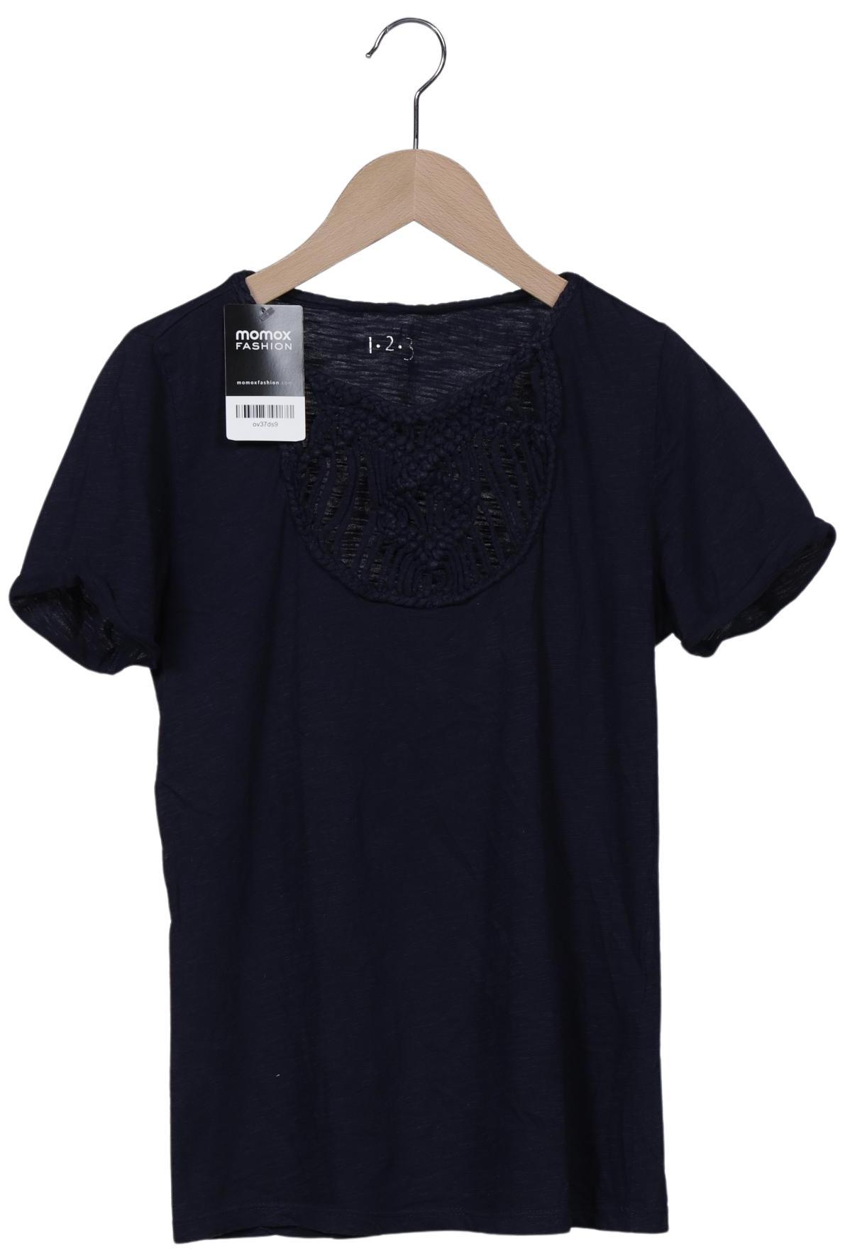 

1 2 3 Paris Damen T-Shirt, marineblau, Gr. 34