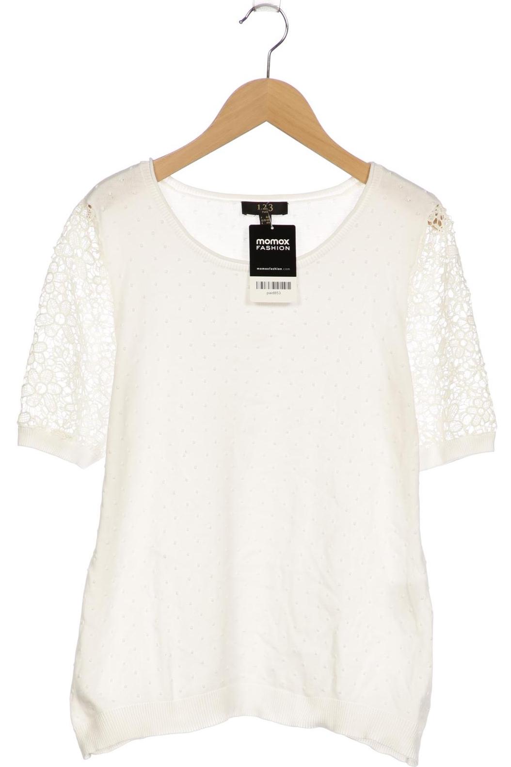 

1 2 3 Paris Damen Pullover, weiß, Gr. 40