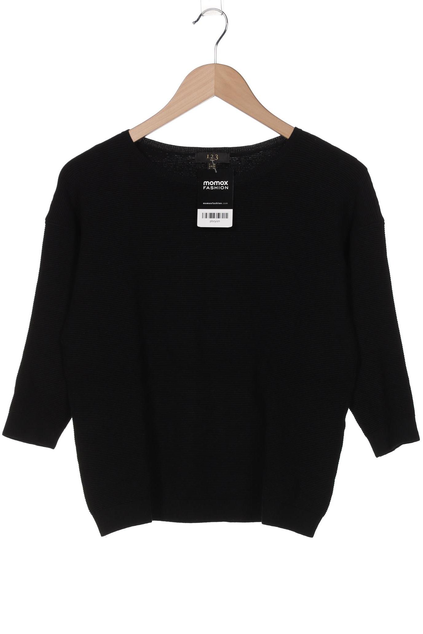 

1 2 3 Paris Damen Pullover, schwarz, Gr. 34