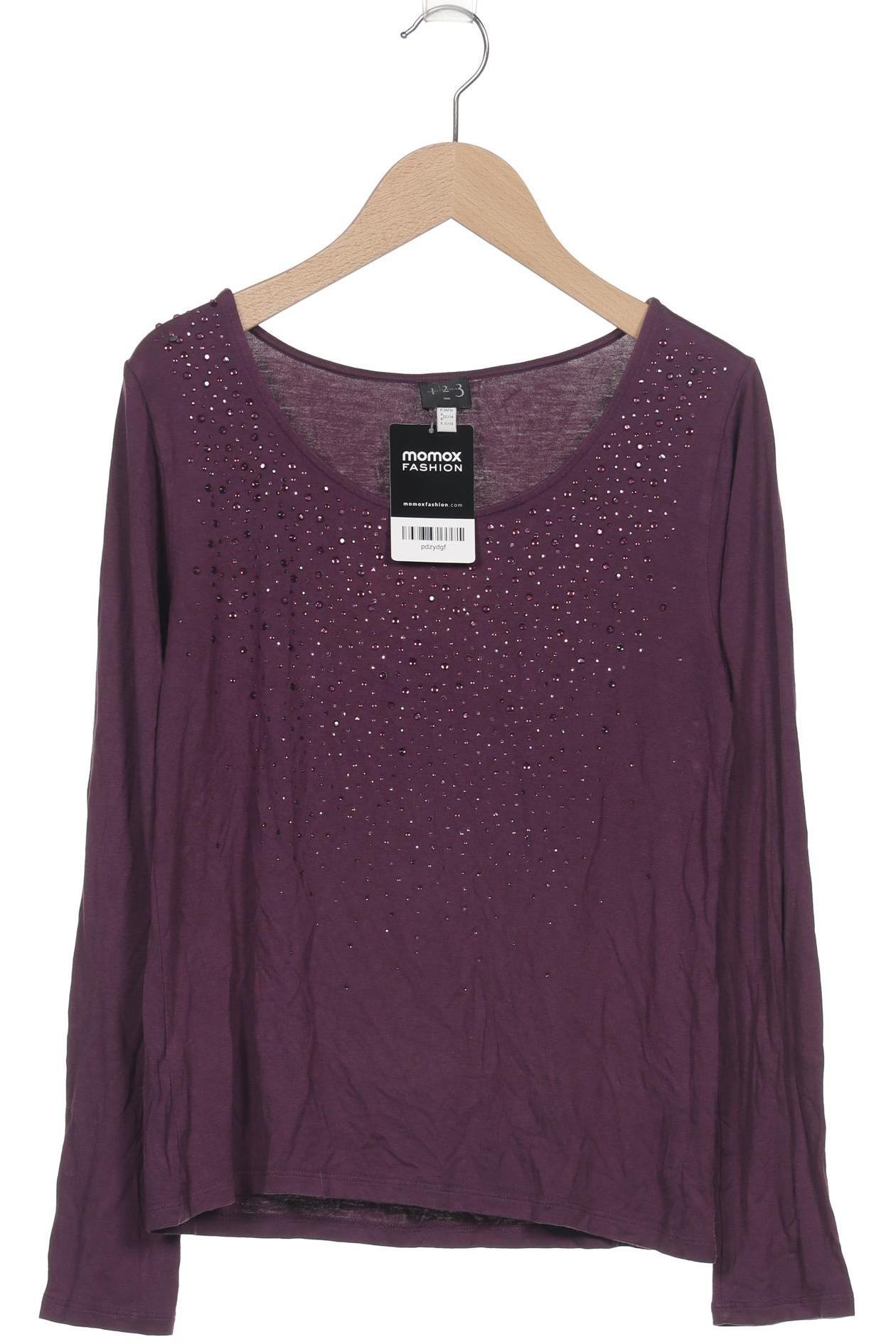 

1 2 3 Paris Damen Langarmshirt, flieder, Gr. 32