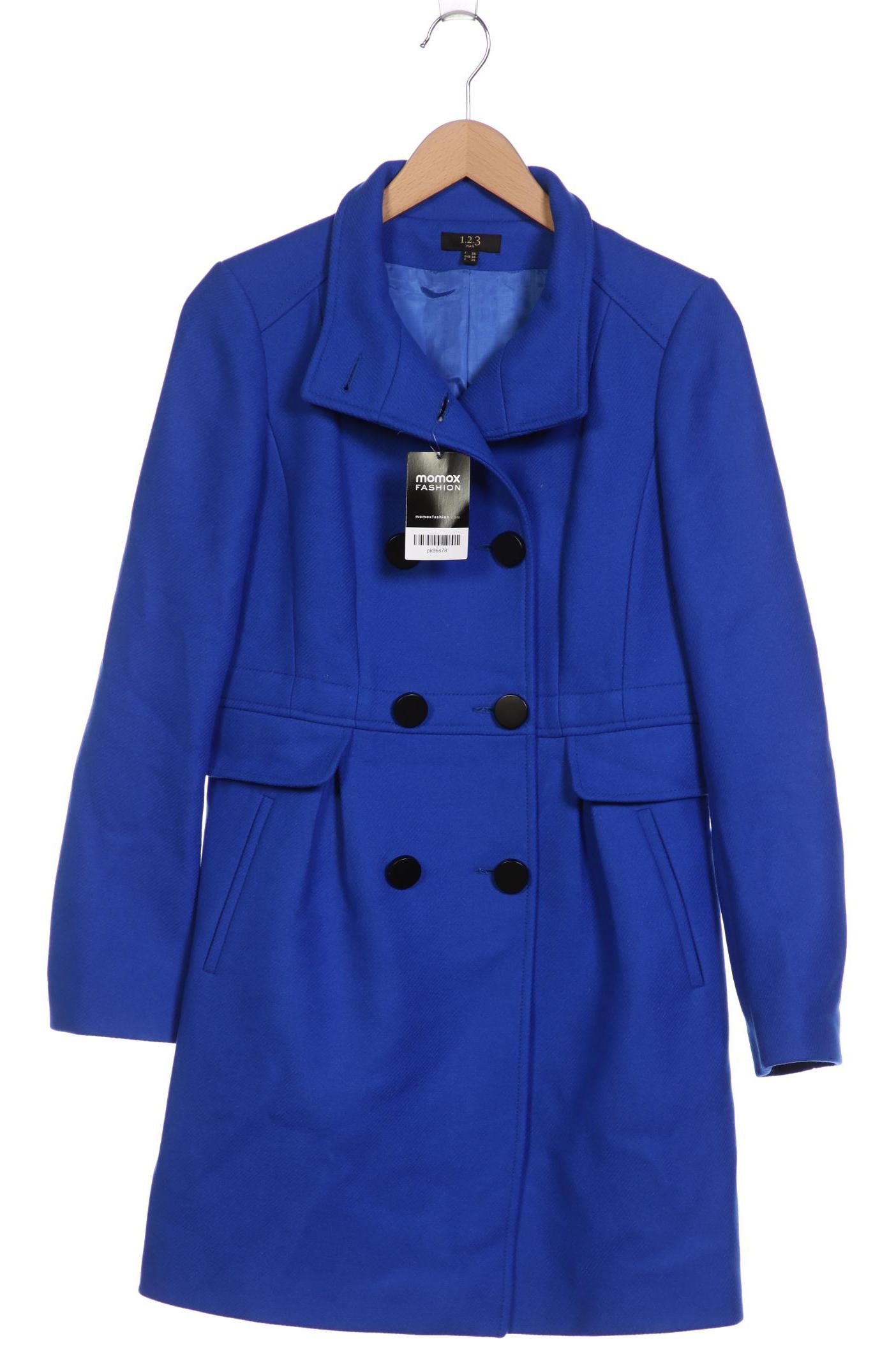 

1 2 3 Paris Damen Mantel, blau, Gr. 34