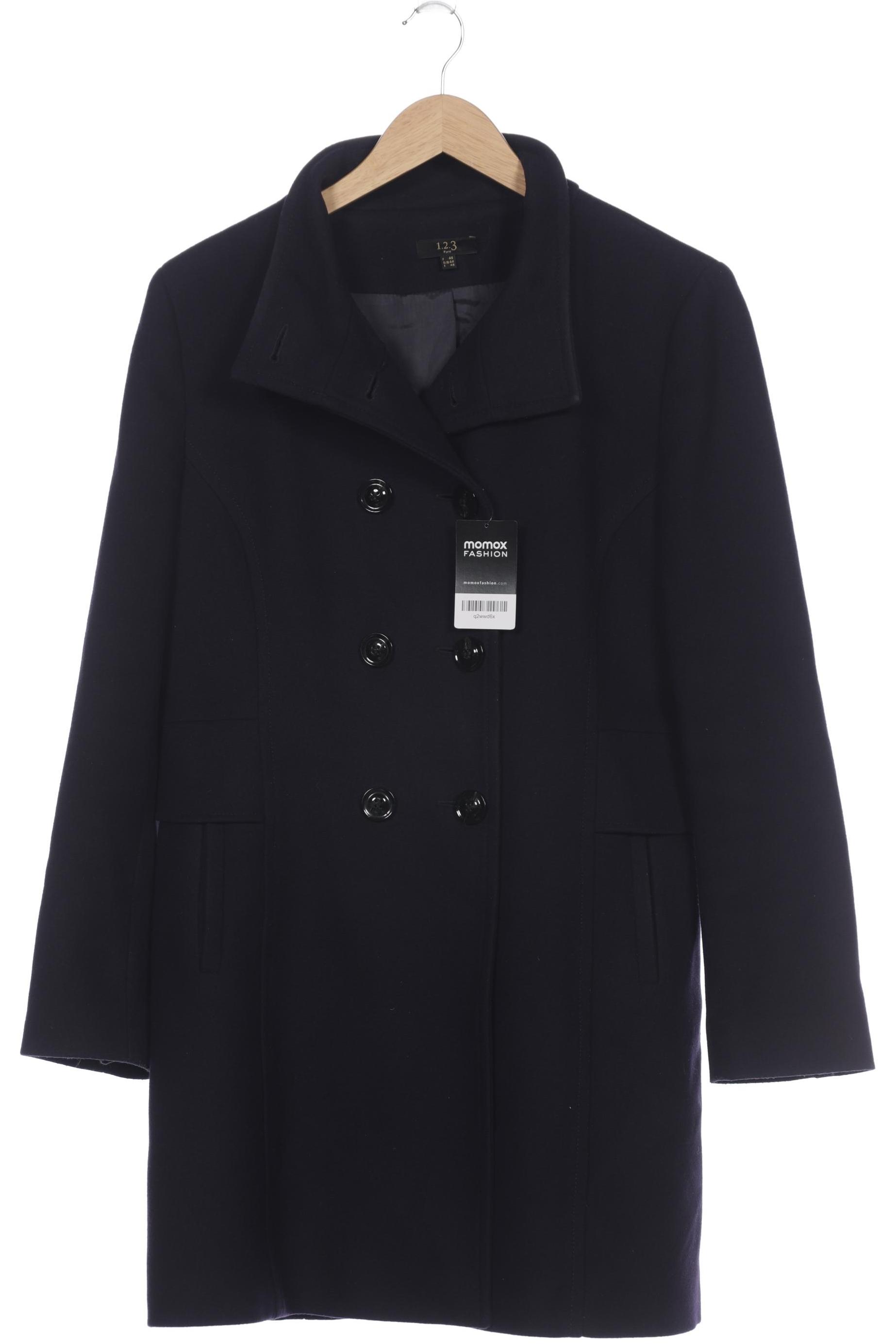 

1 2 3 Paris Damen Mantel, marineblau, Gr. 44