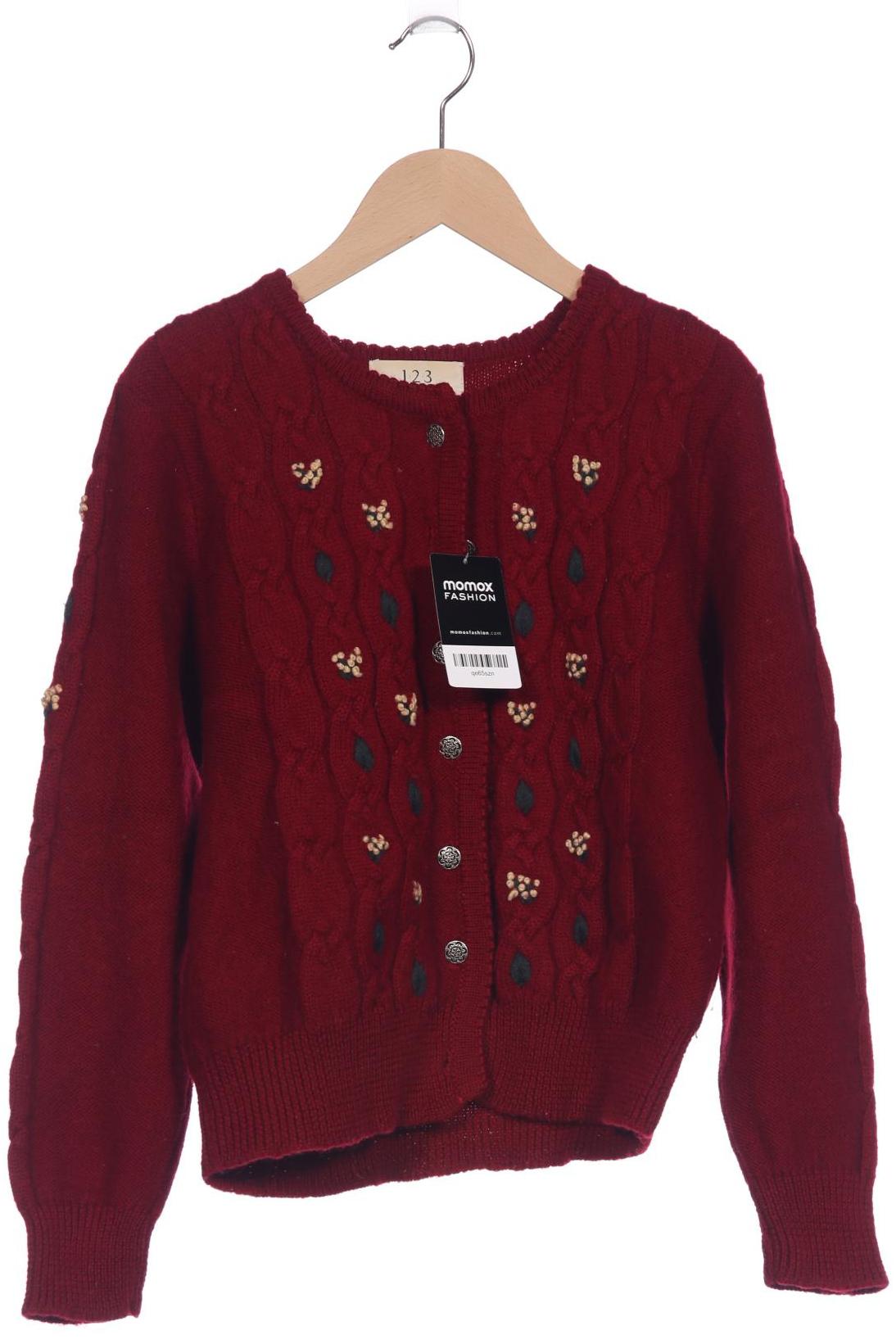 

1 2 3 Paris Damen Strickjacke, bordeaux, Gr. 38