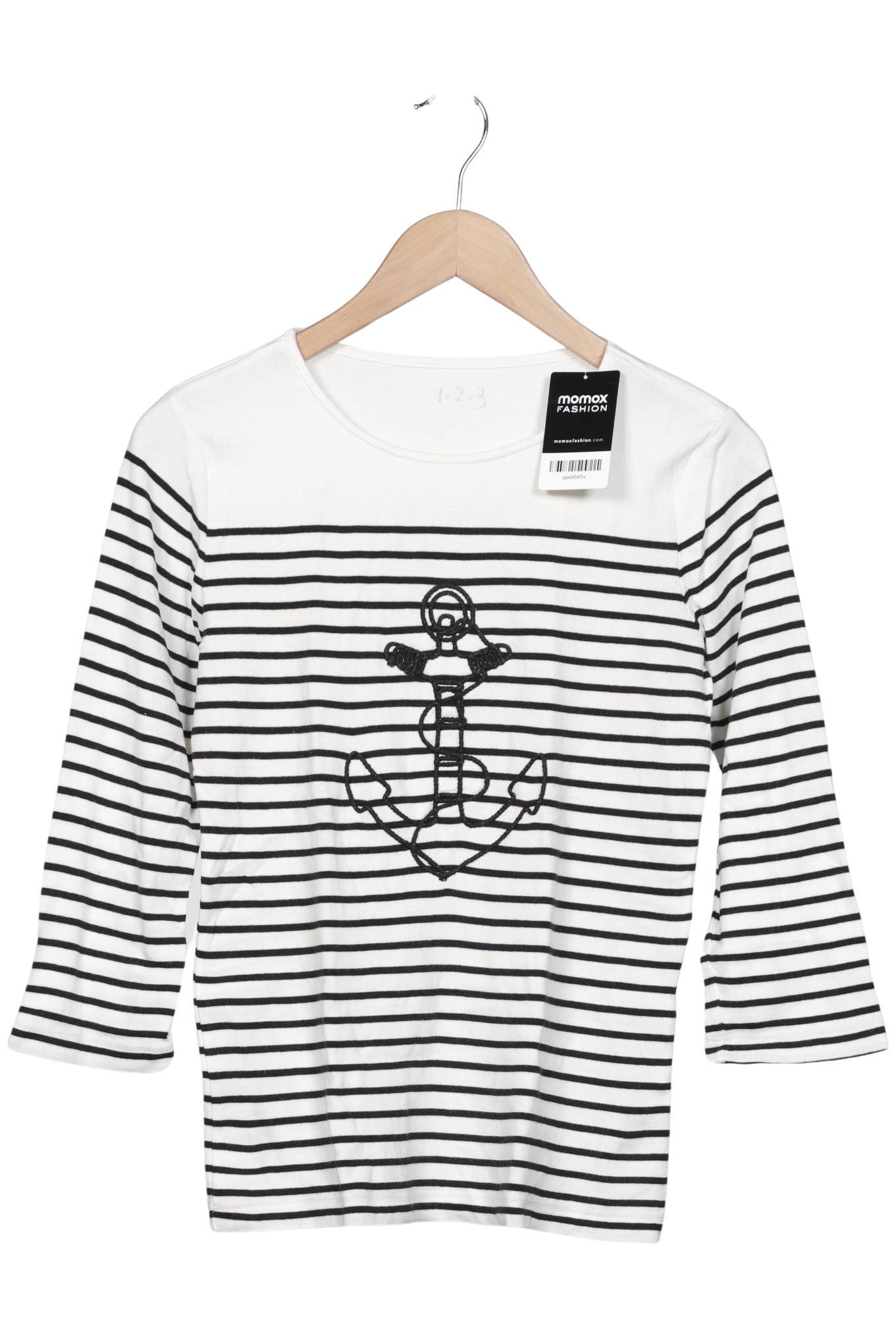 

1 2 3 Paris Damen Langarmshirt, weiß, Gr. 36