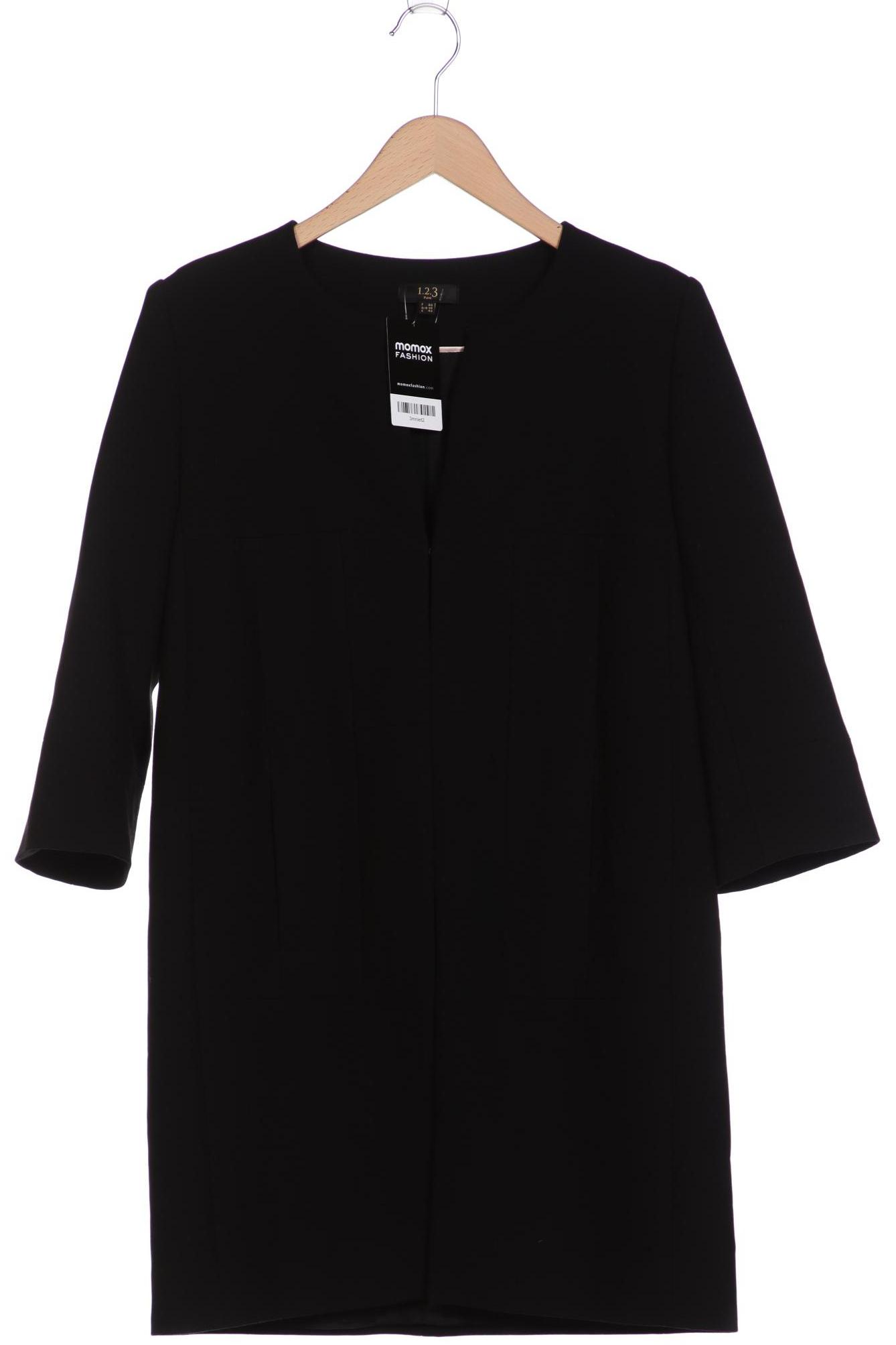 

1 2 3 Paris Damen Mantel, schwarz, Gr. 38