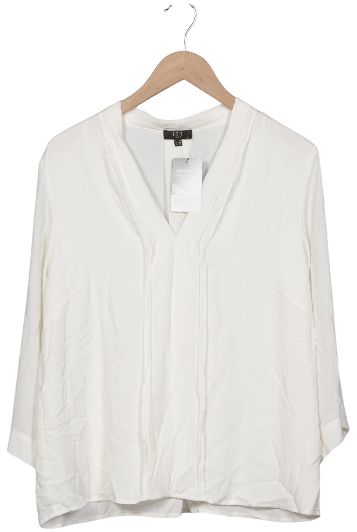 

1 2 3 Paris Damen Bluse, cremeweiß, Gr. 44