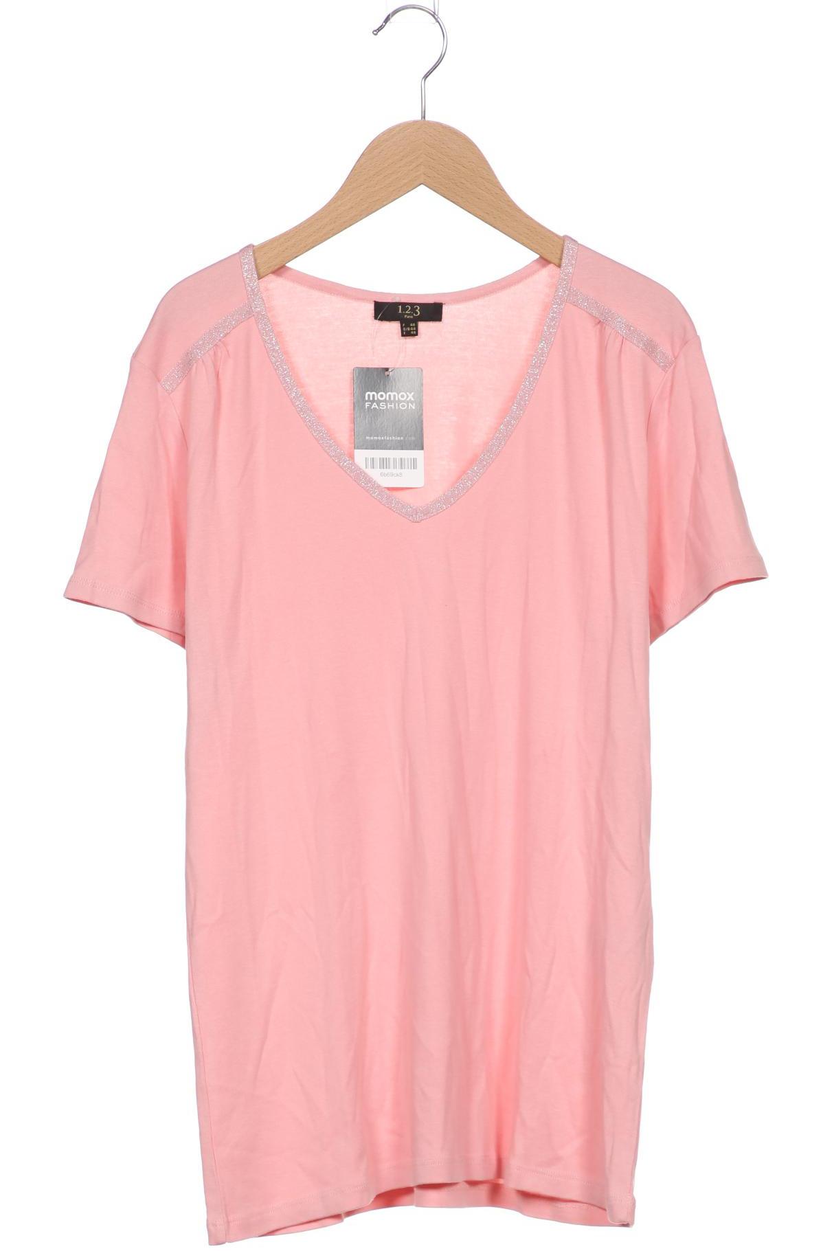 

1 2 3 Paris Damen T-Shirt, pink, Gr. 44