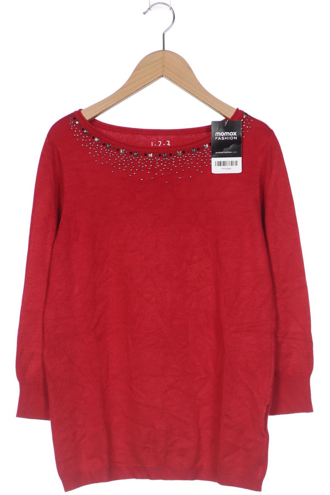 

1 2 3 Paris Damen Pullover, rot, Gr. 38