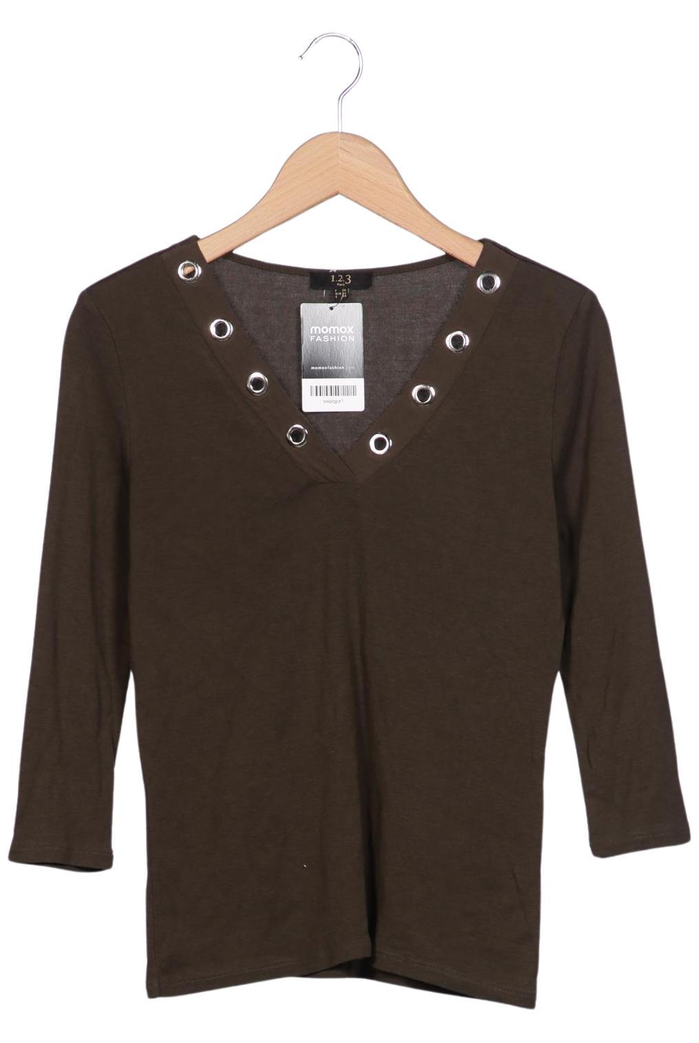 

1 2 3 Paris Damen Langarmshirt, braun, Gr. 34