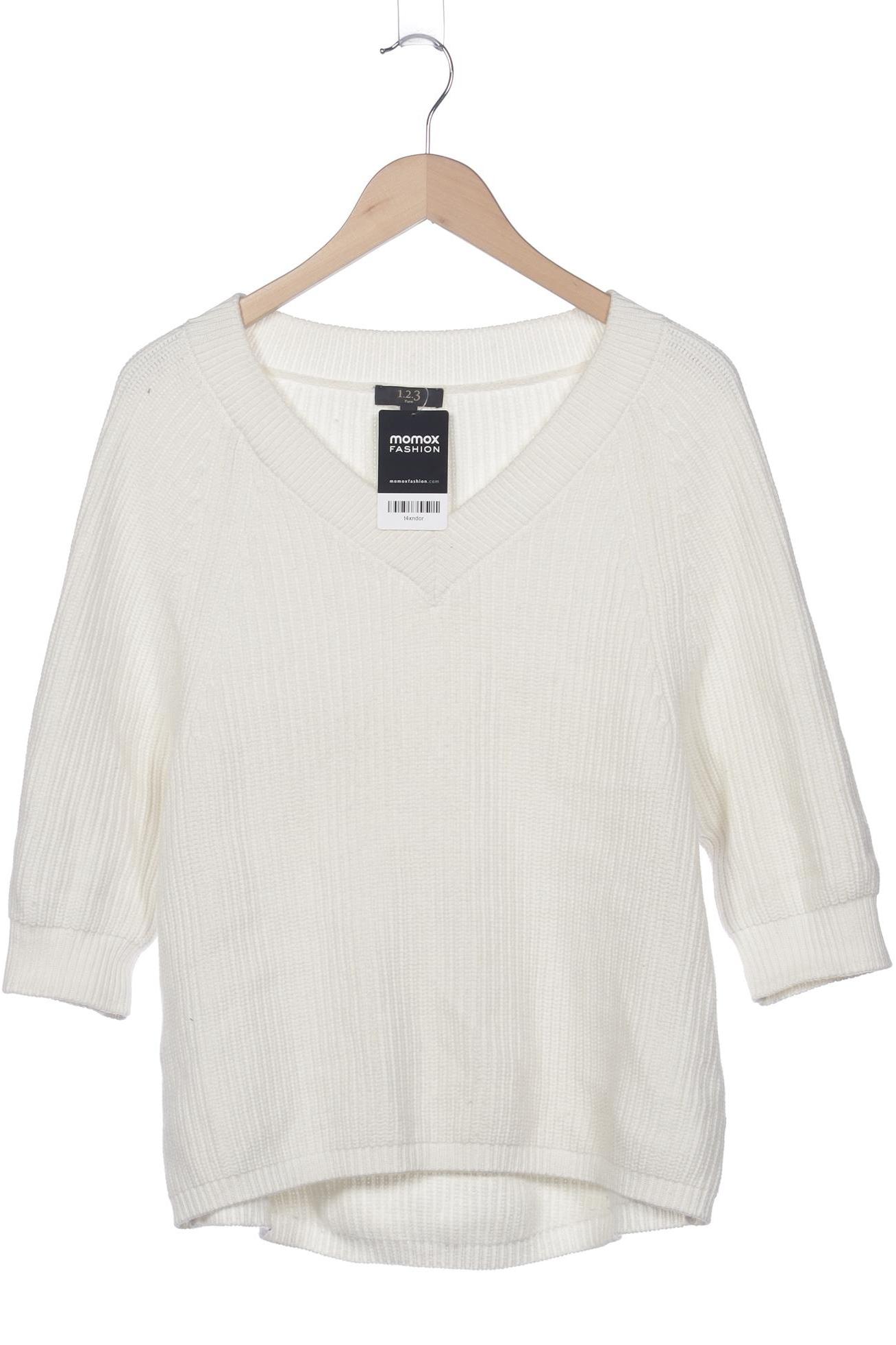 

1 2 3 Paris Damen Pullover, weiß, Gr. 38