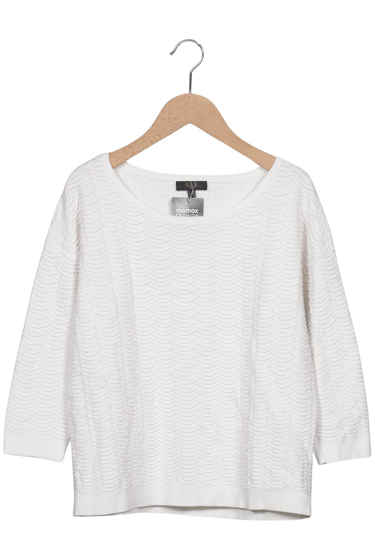 

1 2 3 Paris Damen Pullover, weiß, Gr. 34