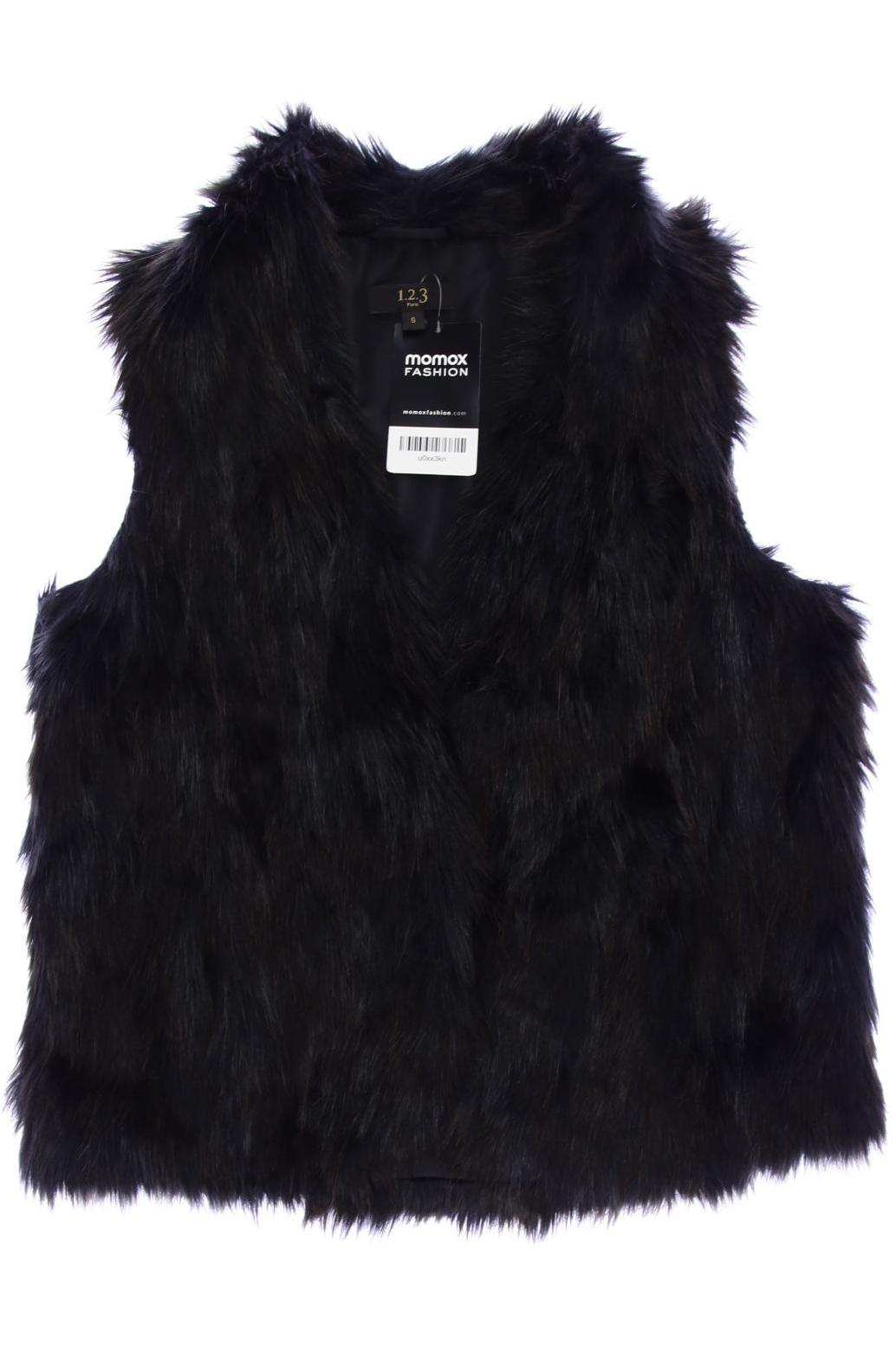 

1 2 3 Paris Damen Weste, schwarz, Gr. 36