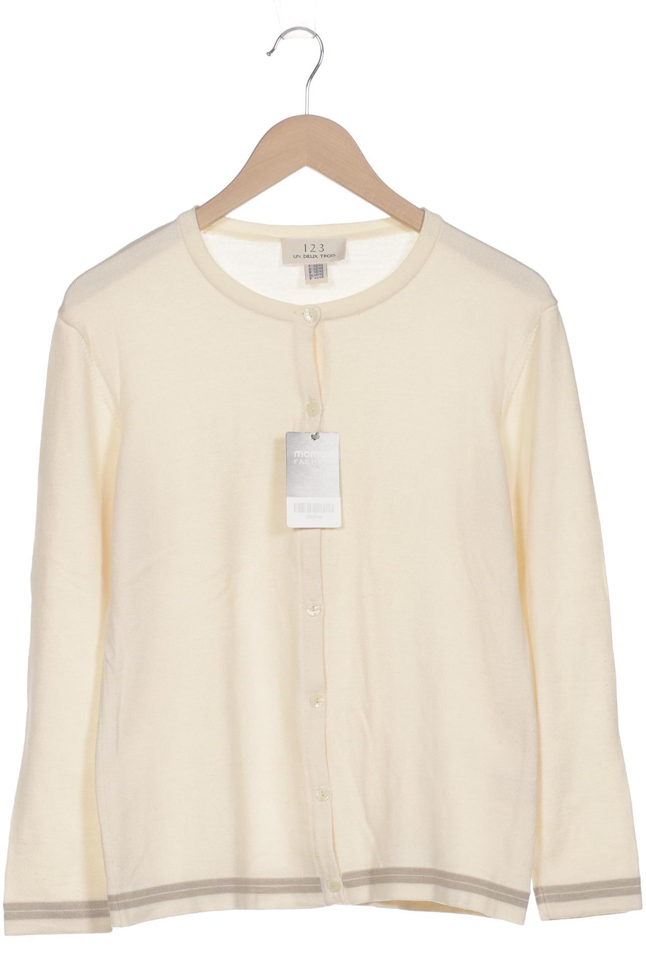 

1 2 3 Paris Damen Strickjacke, cremeweiß, Gr. 40