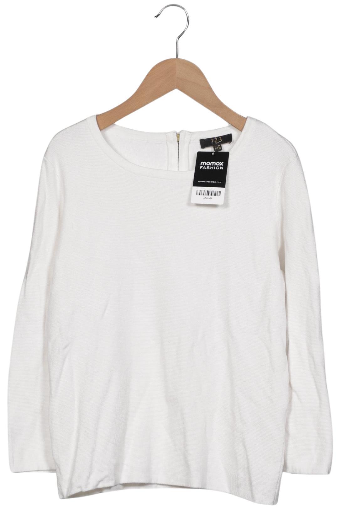 

1 2 3 Paris Damen Pullover, weiß, Gr. 36