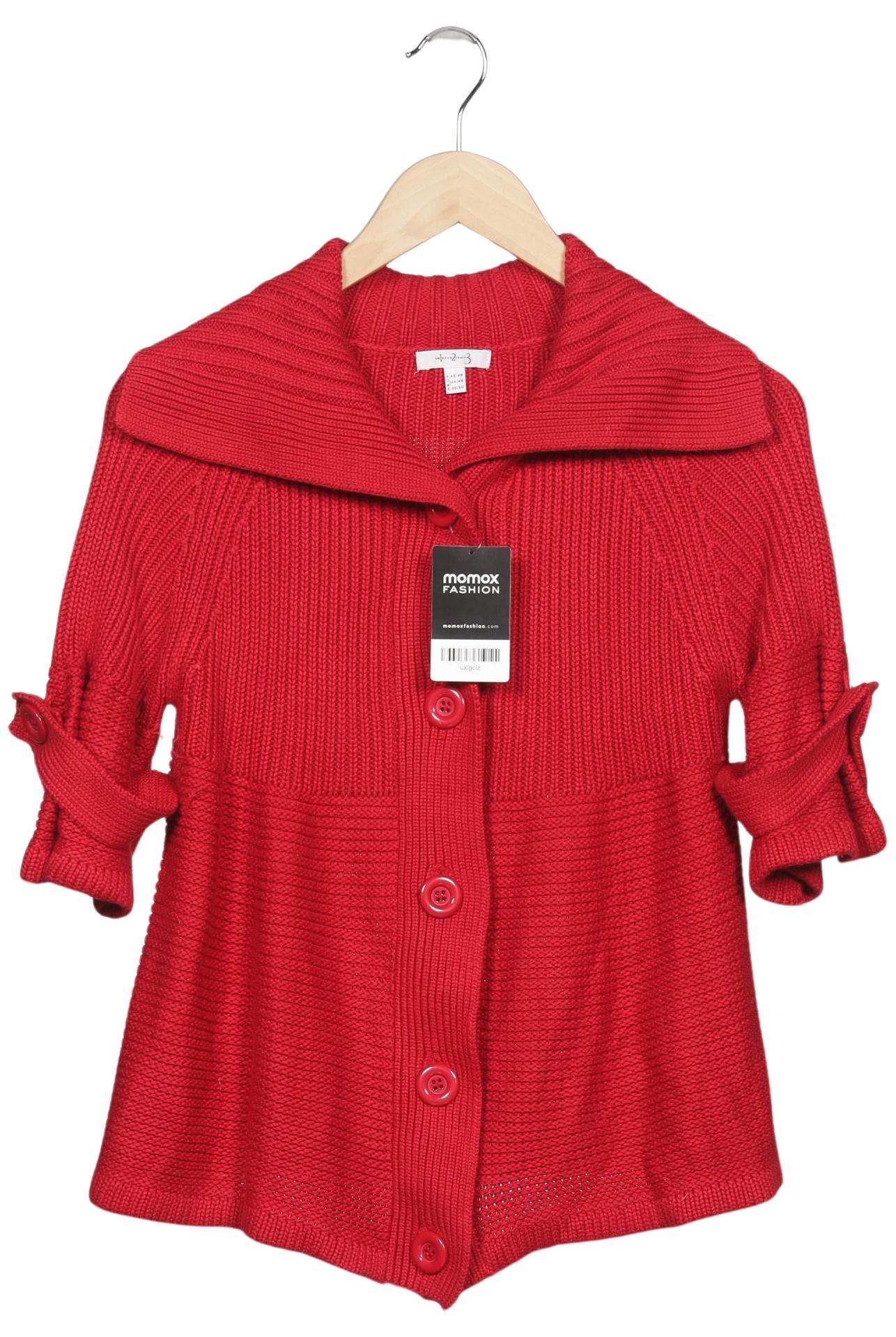 

1 2 3 Paris Damen Strickjacke, rot, Gr. 44