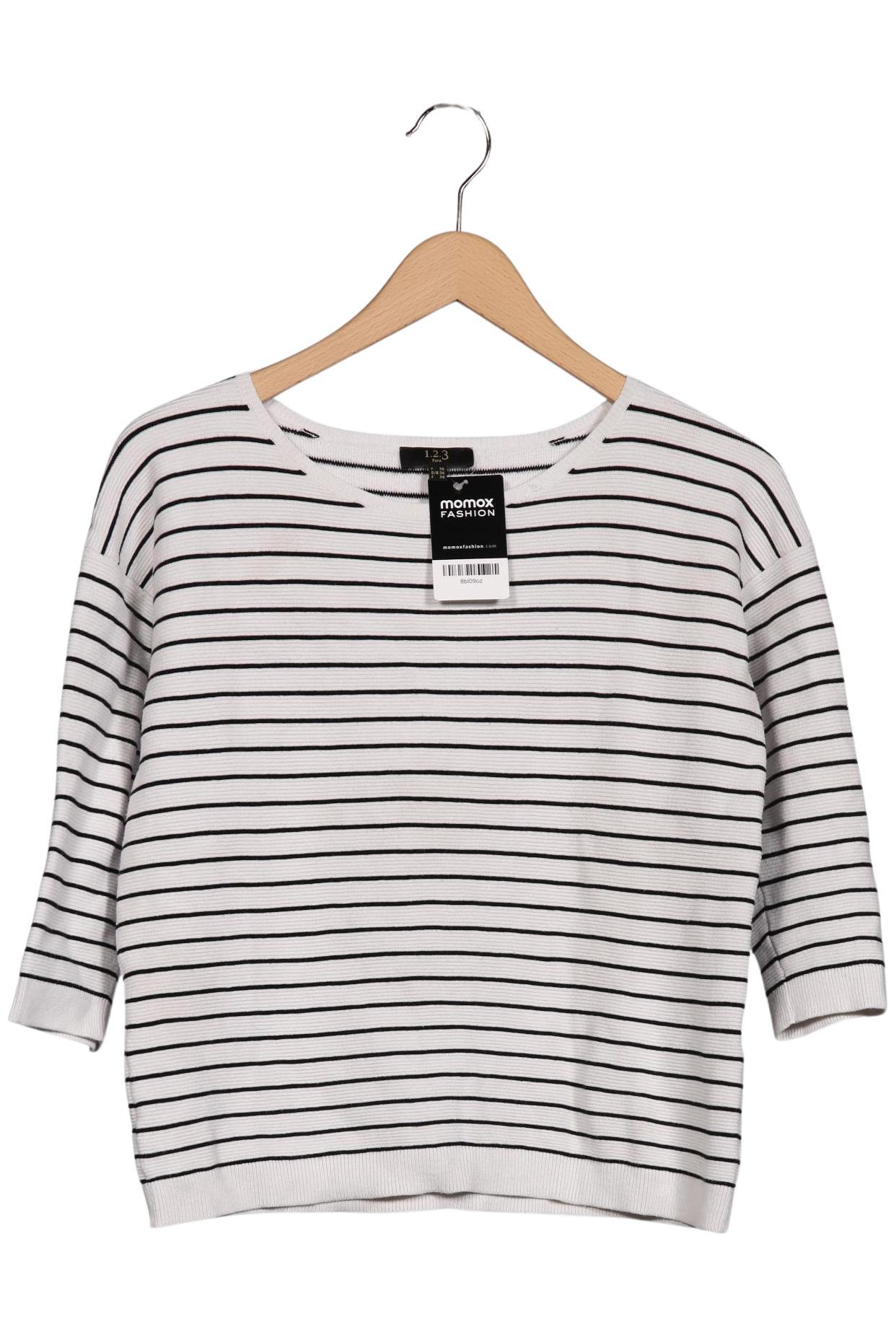 

1 2 3 Paris Damen Pullover, weiß, Gr. 34