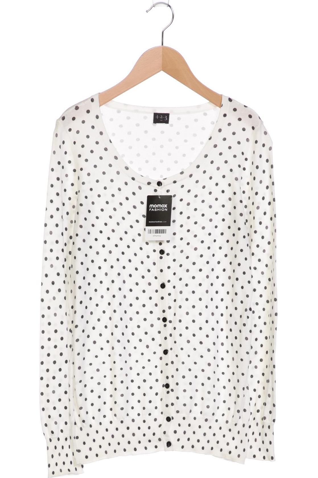 

1 2 3 Paris Damen Strickjacke, weiß, Gr. 36