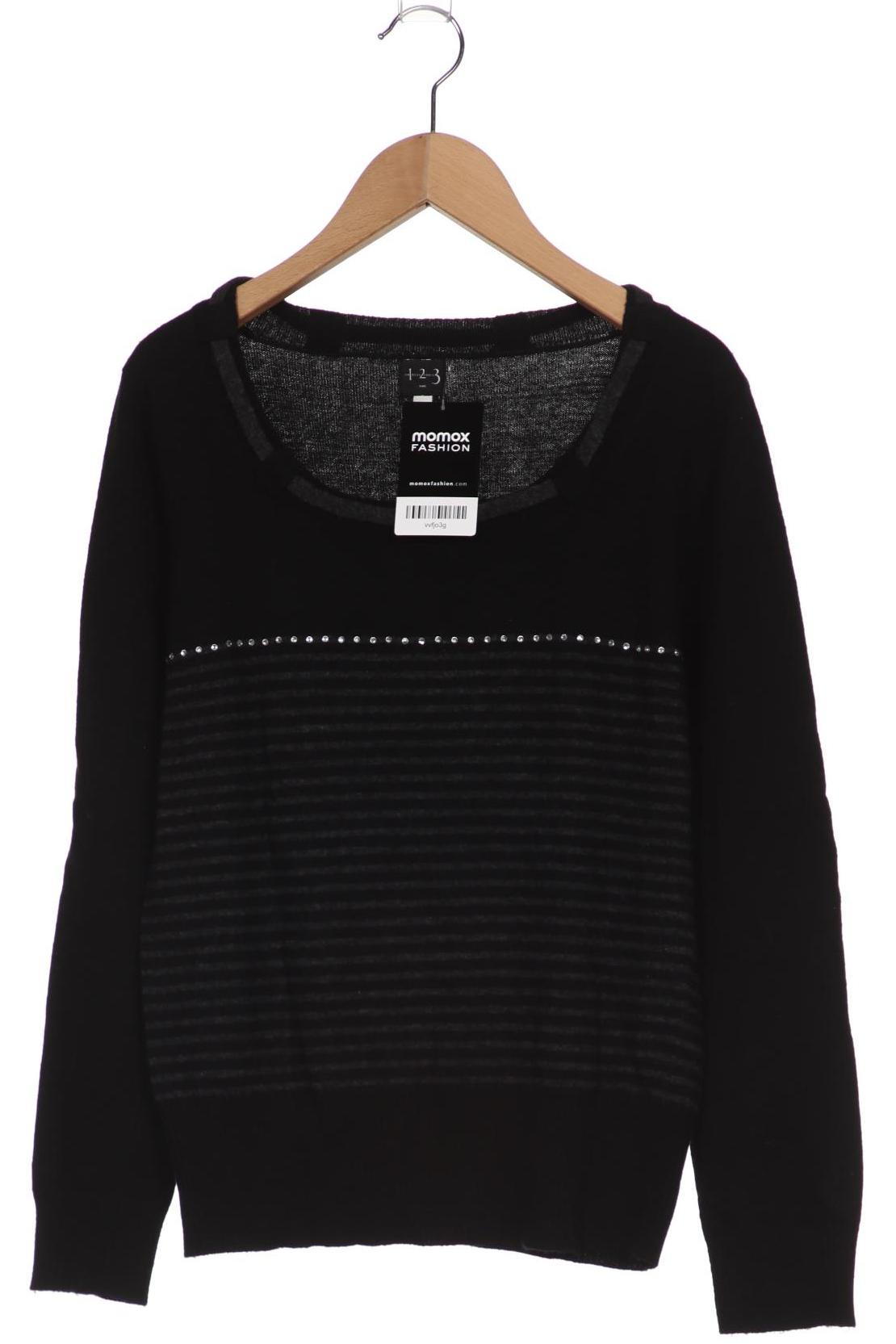 

1 2 3 Paris Damen Pullover, schwarz