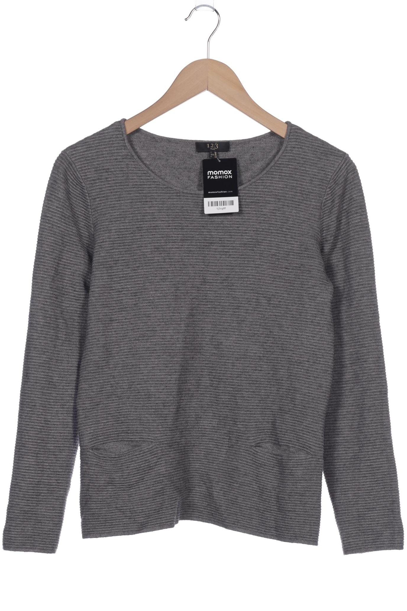 

1 2 3 Paris Damen Pullover, grau, Gr. 34