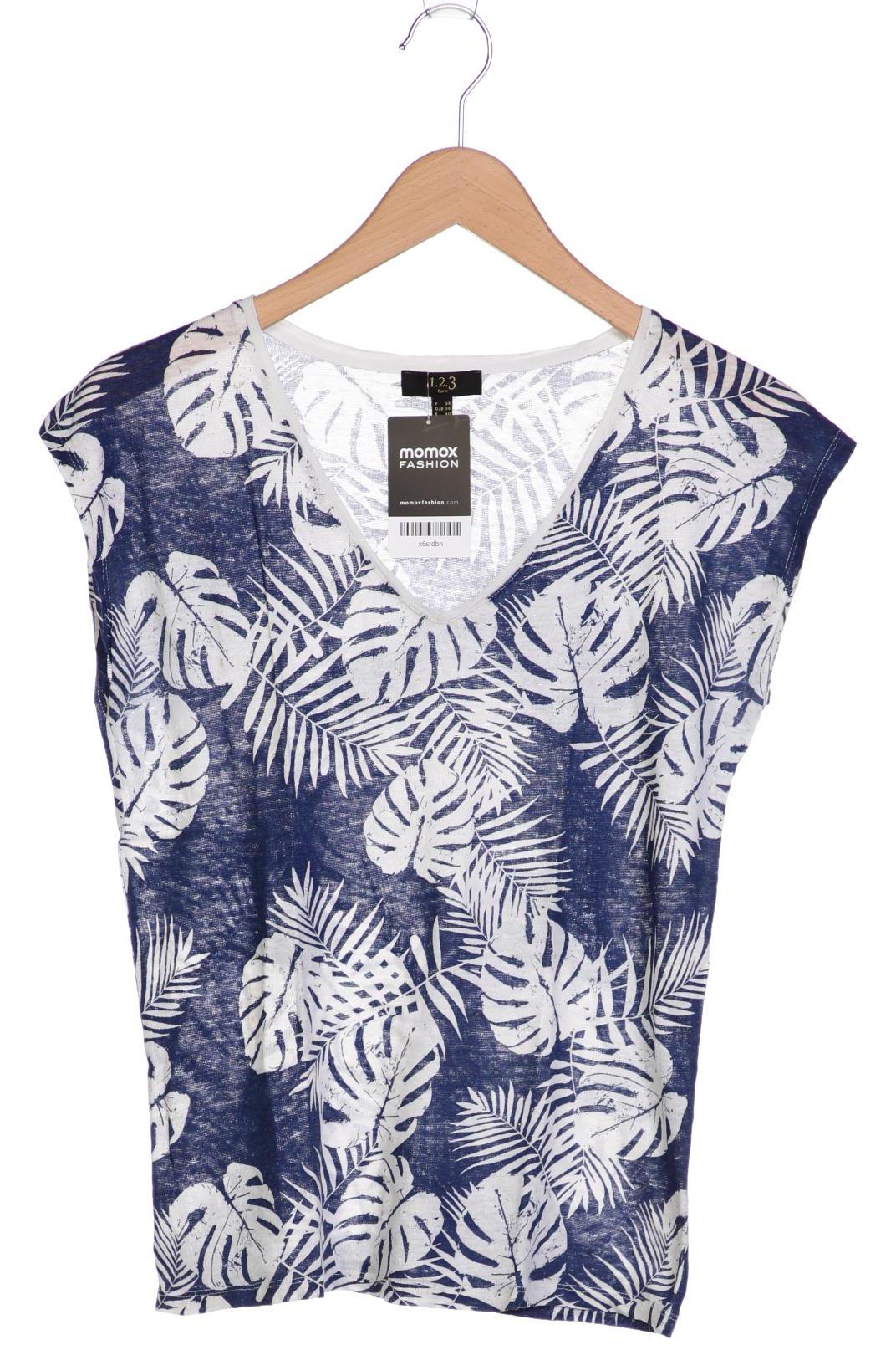 

1 2 3 Paris Damen T-Shirt, marineblau, Gr. 36