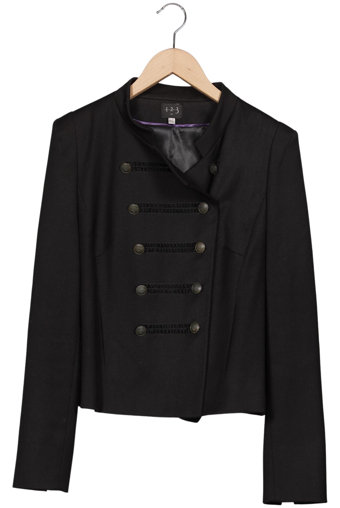 

1 2 3 Paris Damen Jacke, schwarz, Gr. 42